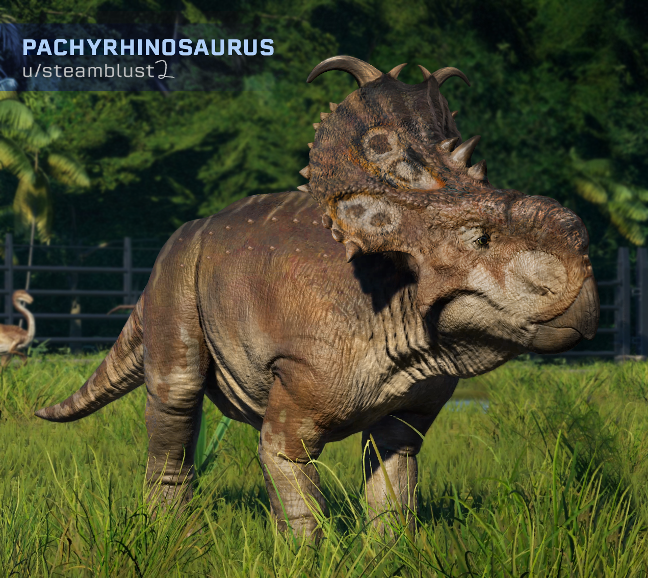 In Game Pachyrhinosaurus, Jurassicworldevo. Jurassic World Dinosaurs, Jurassic World Characters, Jurassic Park World
