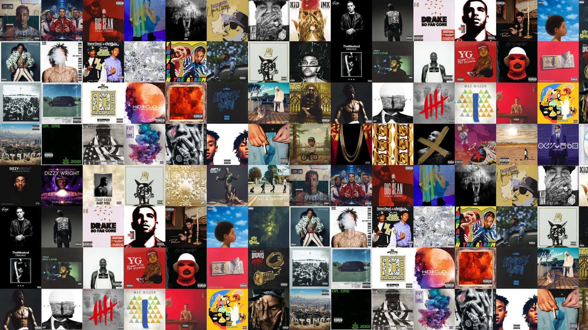 Hip Hop Album Covers Wallpaper 4k hip-hop-albums-album-covers