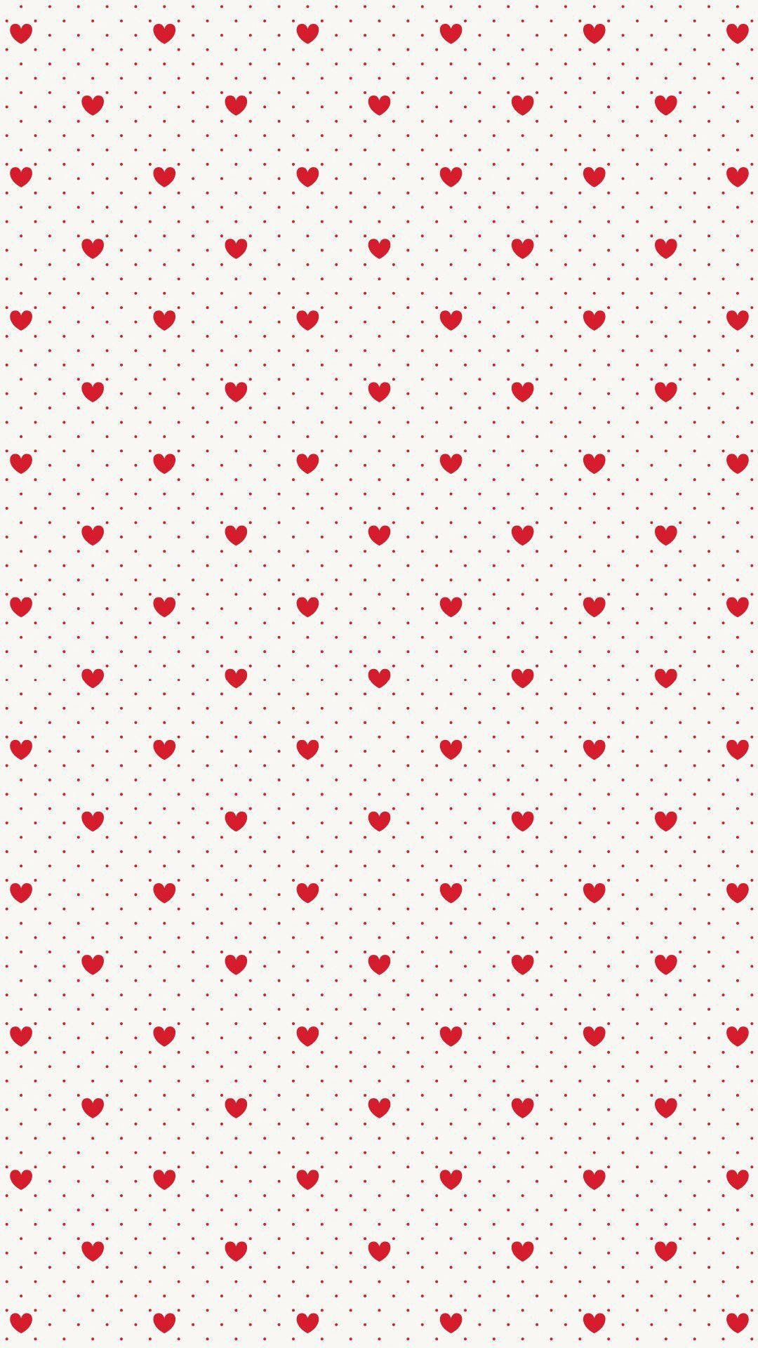 Download Coquette Red Heart Pattern Wallpaper