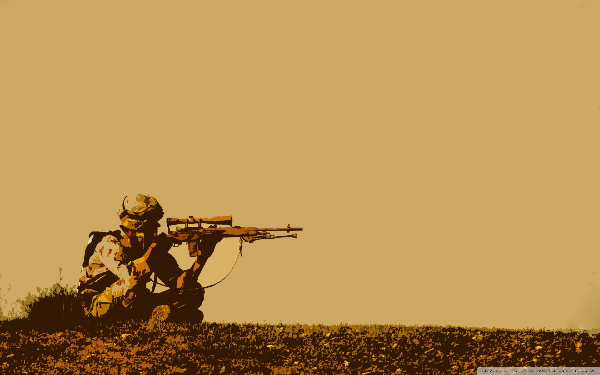 Wallpaper, weapon, soldier, military, sniper rifle, snipers, screenshot, infantry 1920x1200
