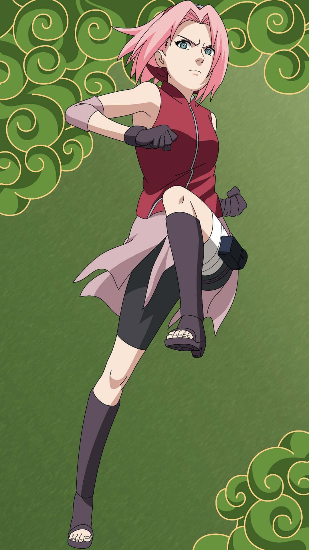 Download Naruto Sakura Green Wallpaper