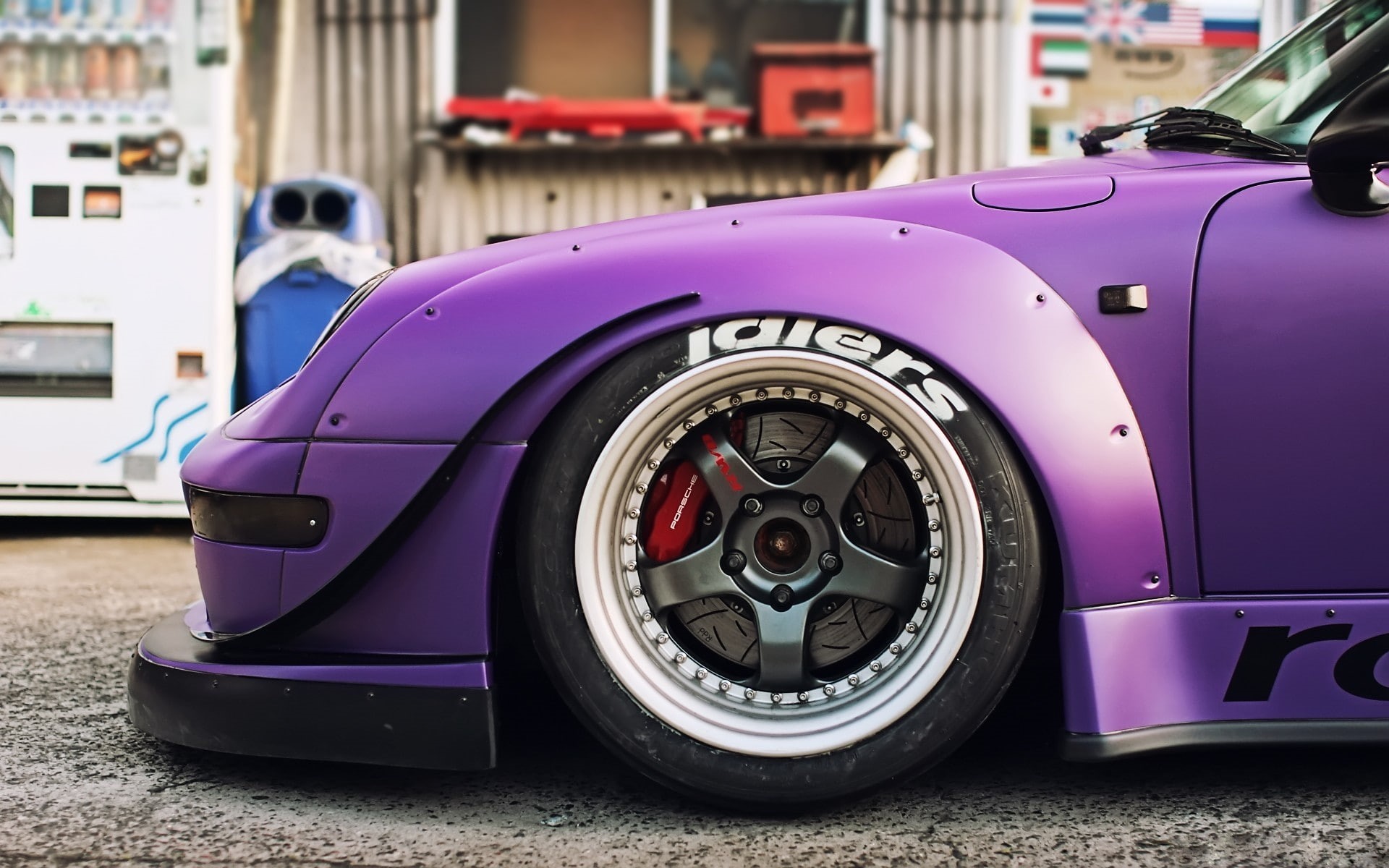 Wallpaper / Rotana, RWB, porsche, Purple, Rauh Welt, car, 1080P free download