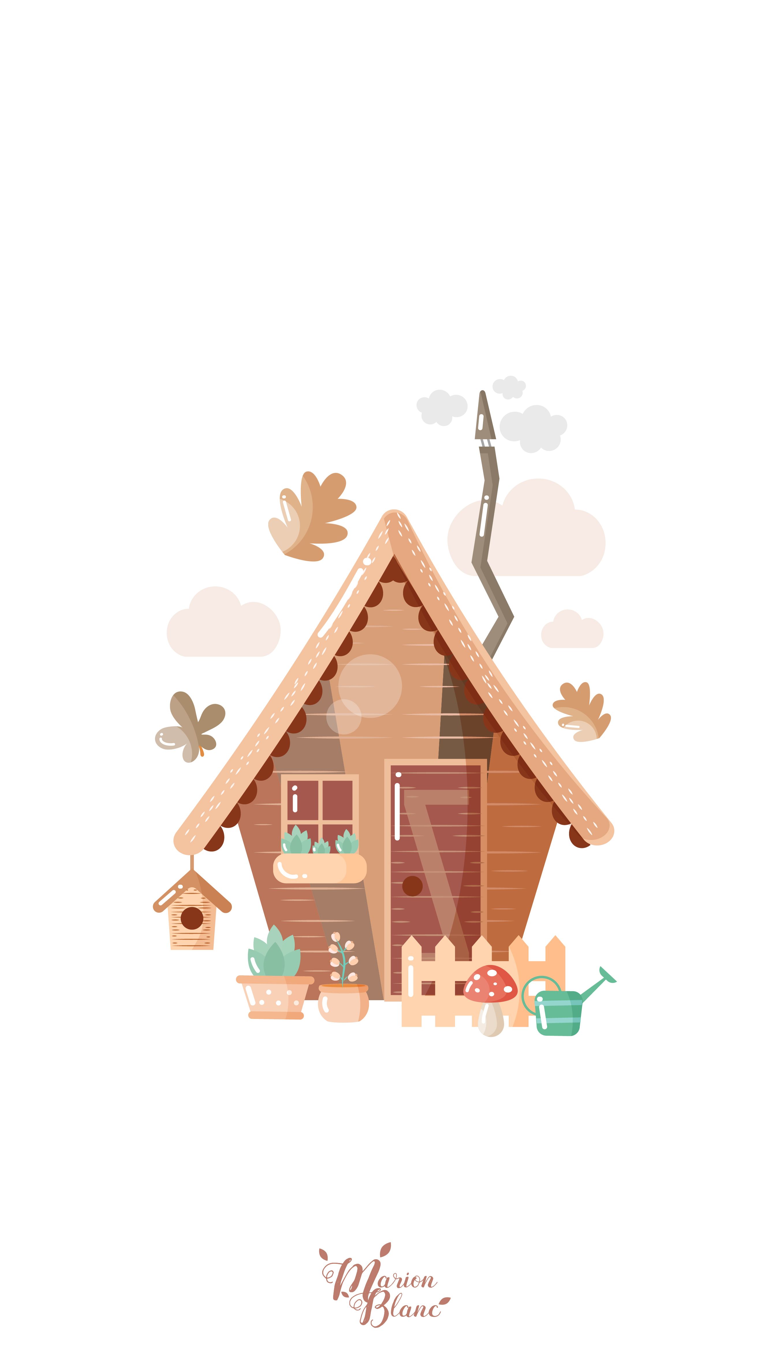 House Blanc. Pôster para crianças, Papeis de parede para iphone, Imagens fofas