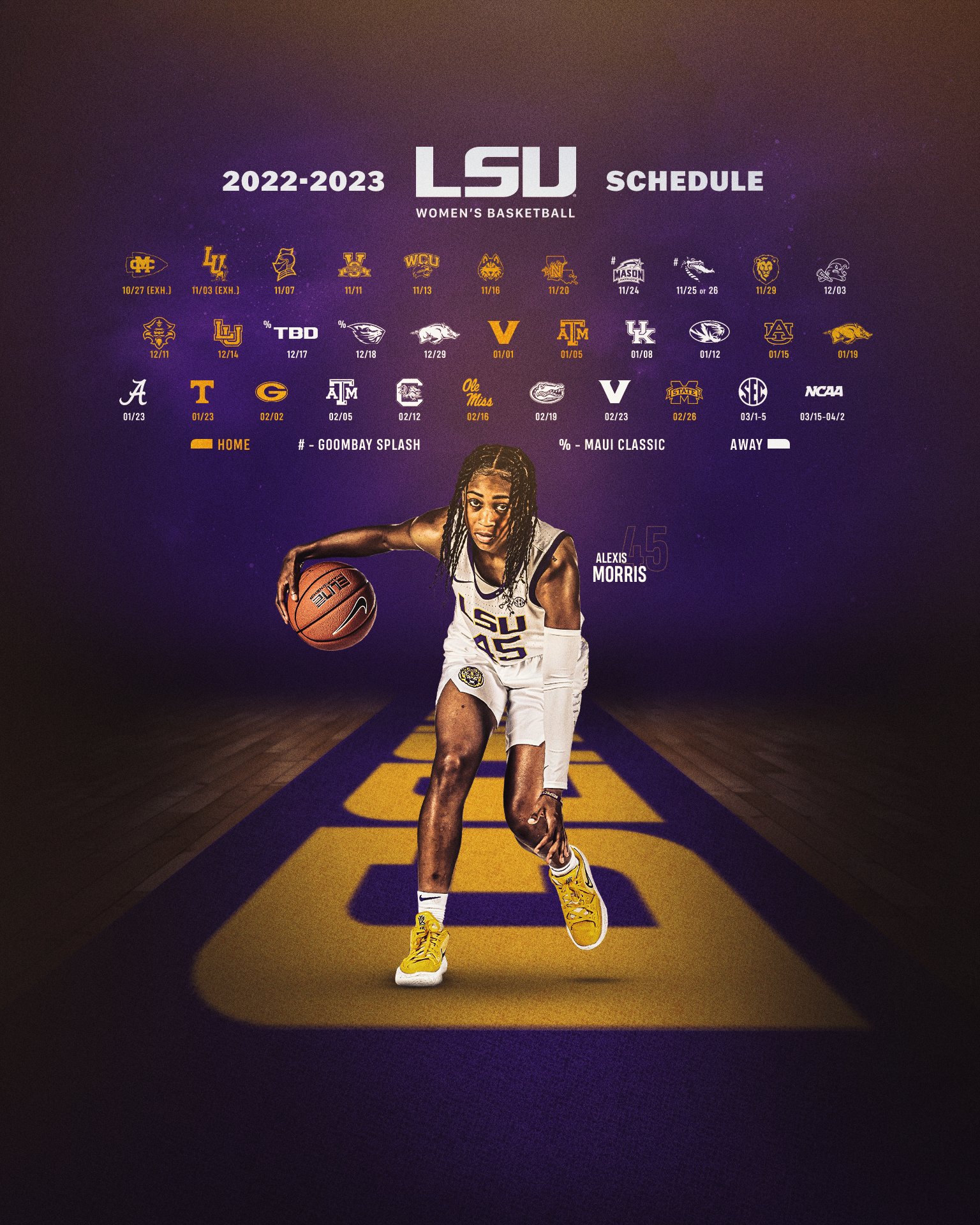 LSU Women's Basketball LSU Women's Basketball Schedule For The 2022 23 Season Has Been Released!