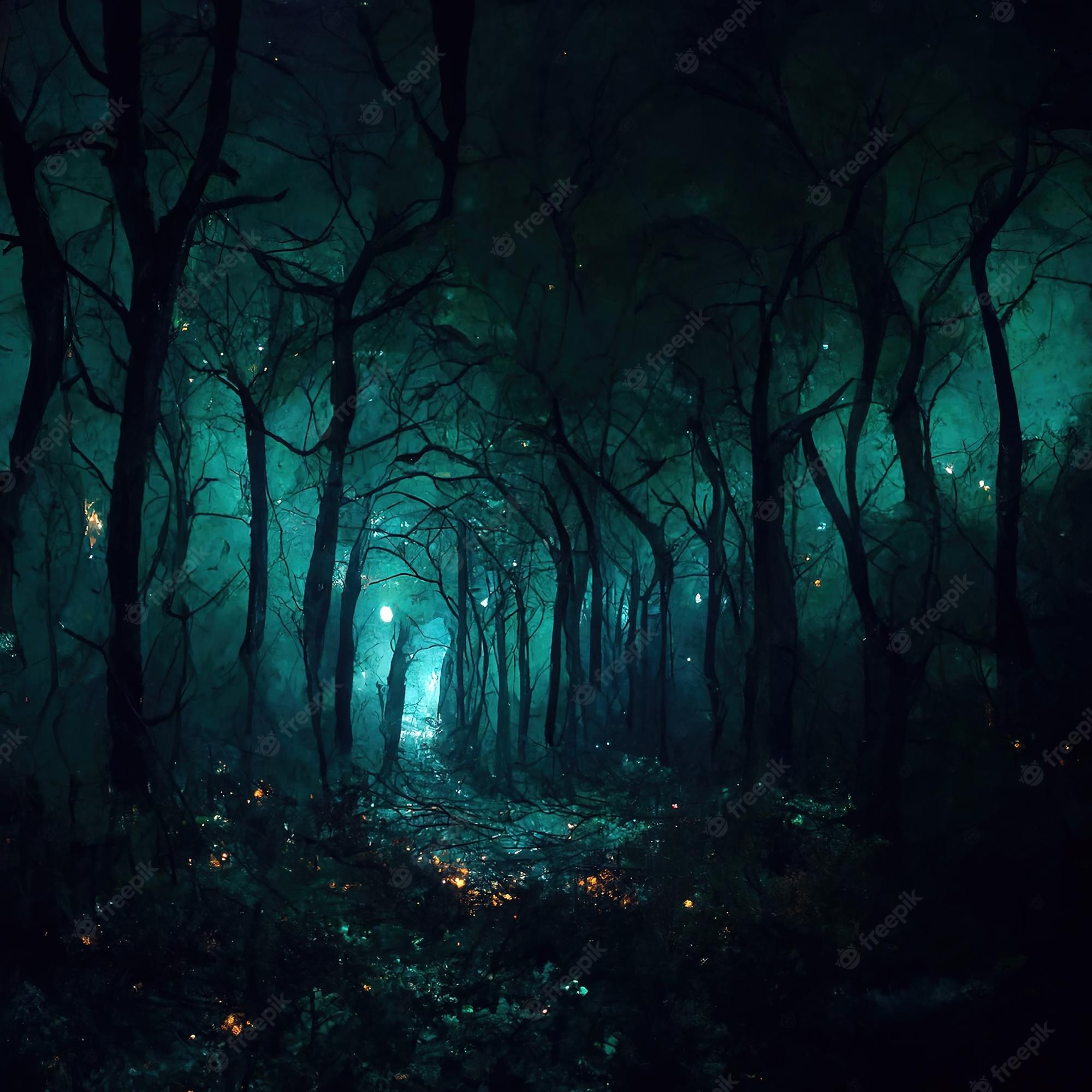 Fantasy Dark Forest Image