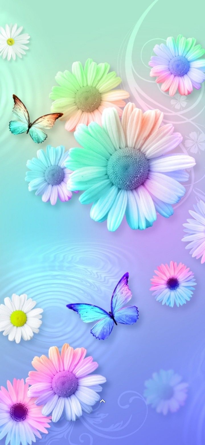 Flowers Wallpaper. Pretty flowers background, Flower iphone wallpaper, Butterfly wallpaper background
