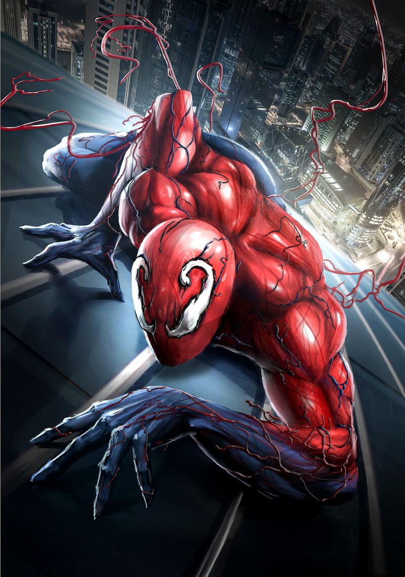 Toxin Dark Hearts Poster Concept, Pol Lerigoleur. Marvel spiderman art, Symbiotes marvel, Toxin marvel