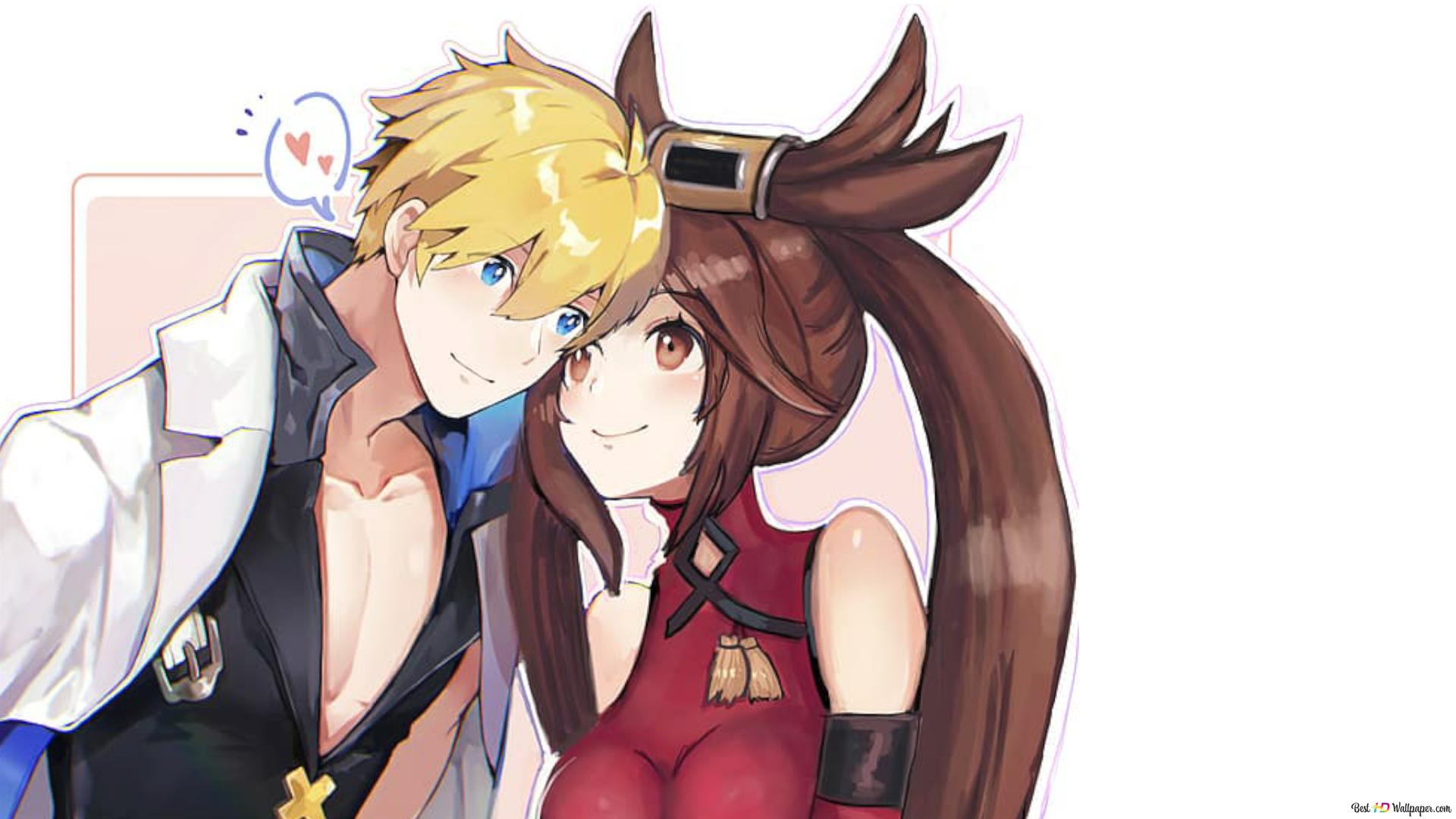 Guilty gear strive anime game couple ky kiske and kuradoberi jam 2K wallpaper download