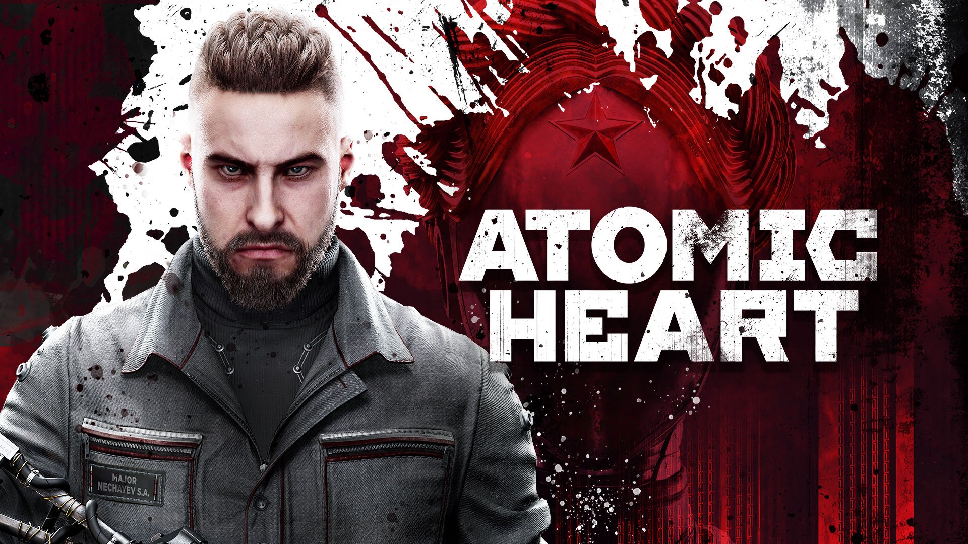 An image displaying Agent-P3 from Atomic Heart which is available for cheap during Steam Summer Sale 2032