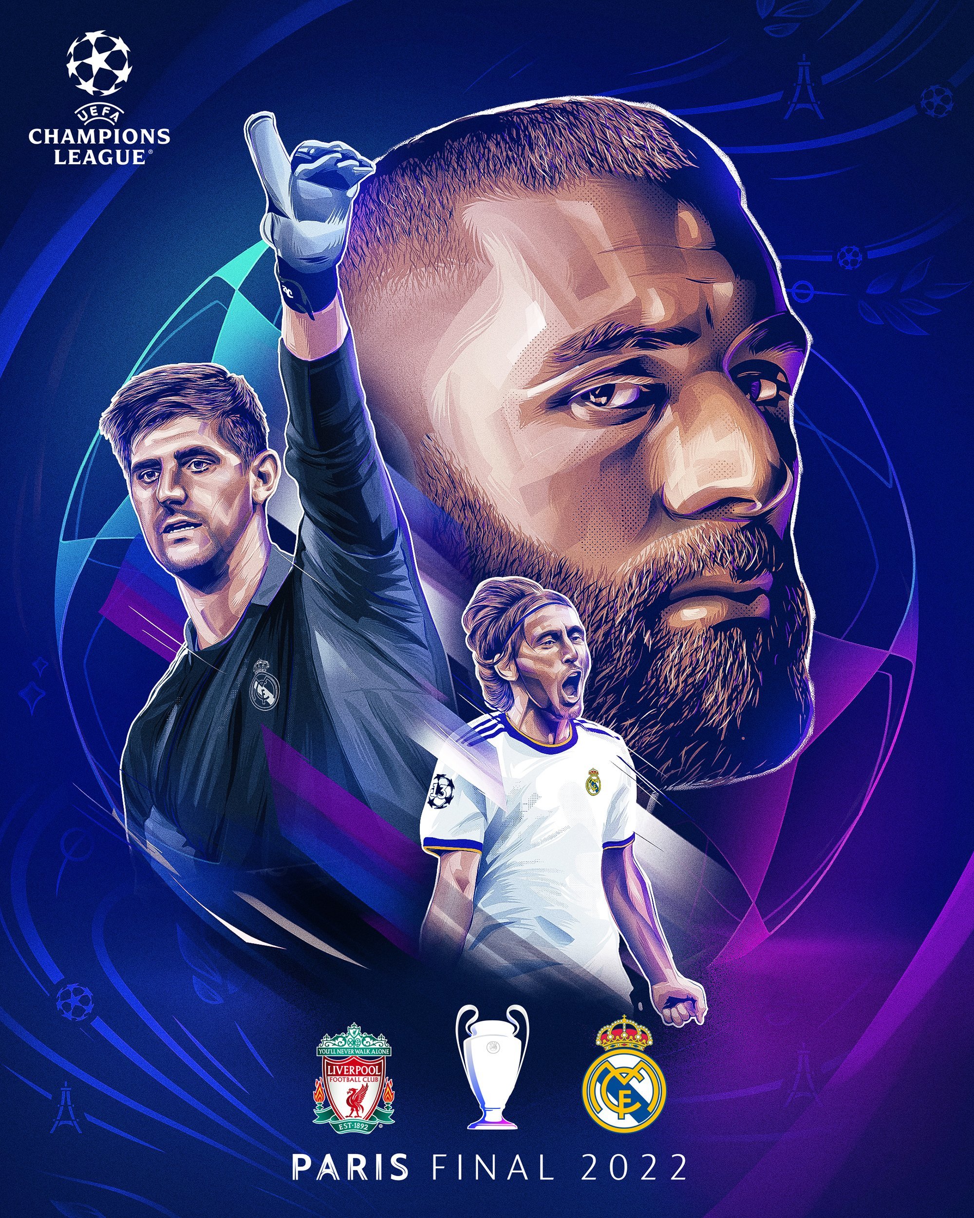 Real Madrid UEFA Champions League 2022 Wallpaper