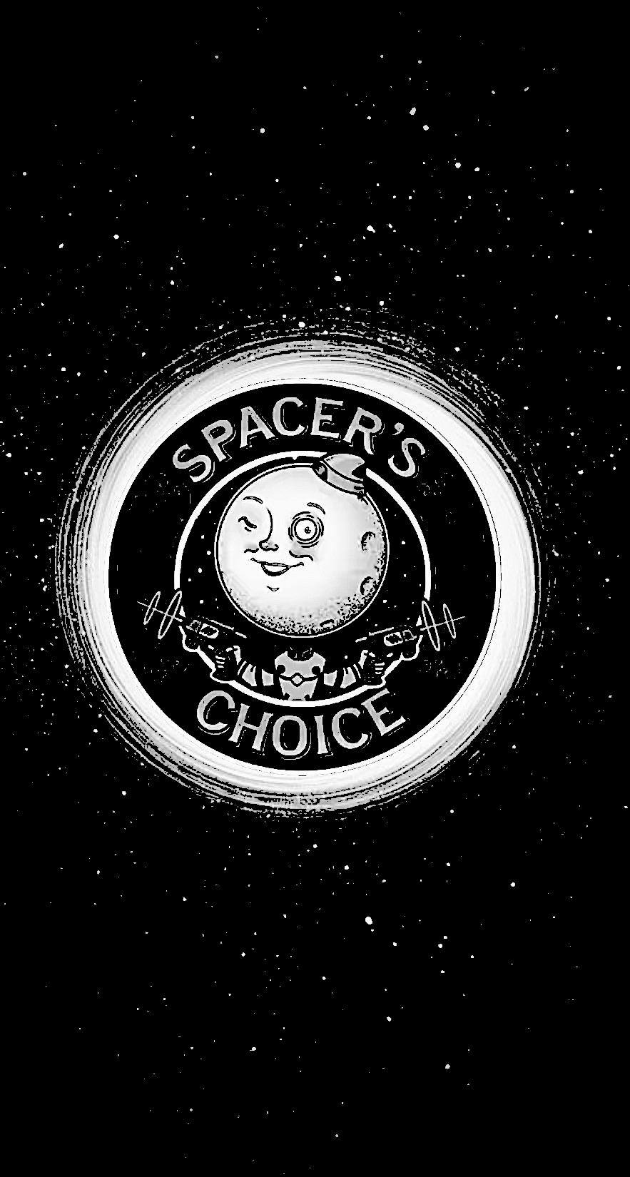 Spacers choice distressed white logo the outer worlds logo