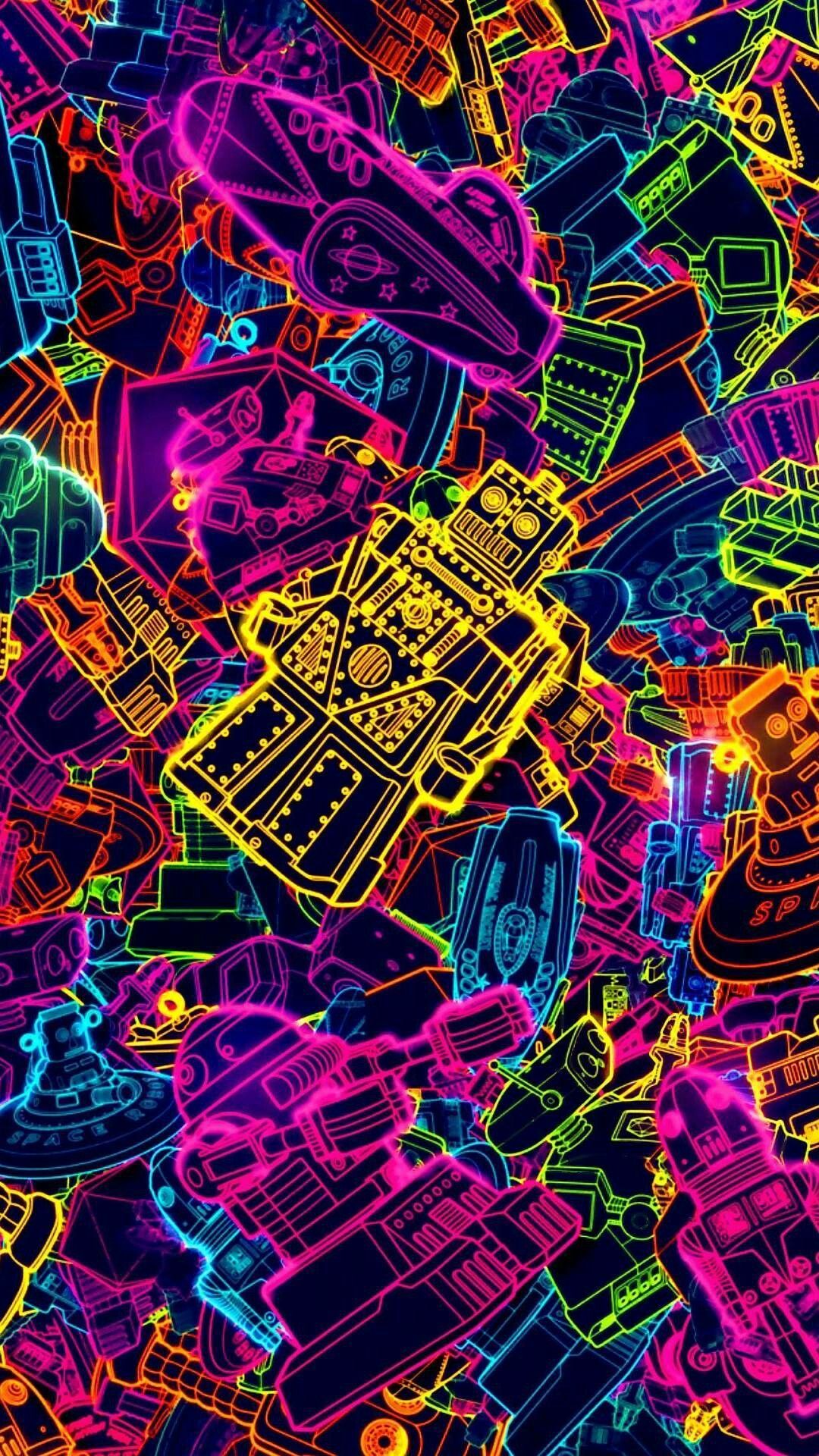 Colorful Robot Wallpaper Free Colorful Robot Background