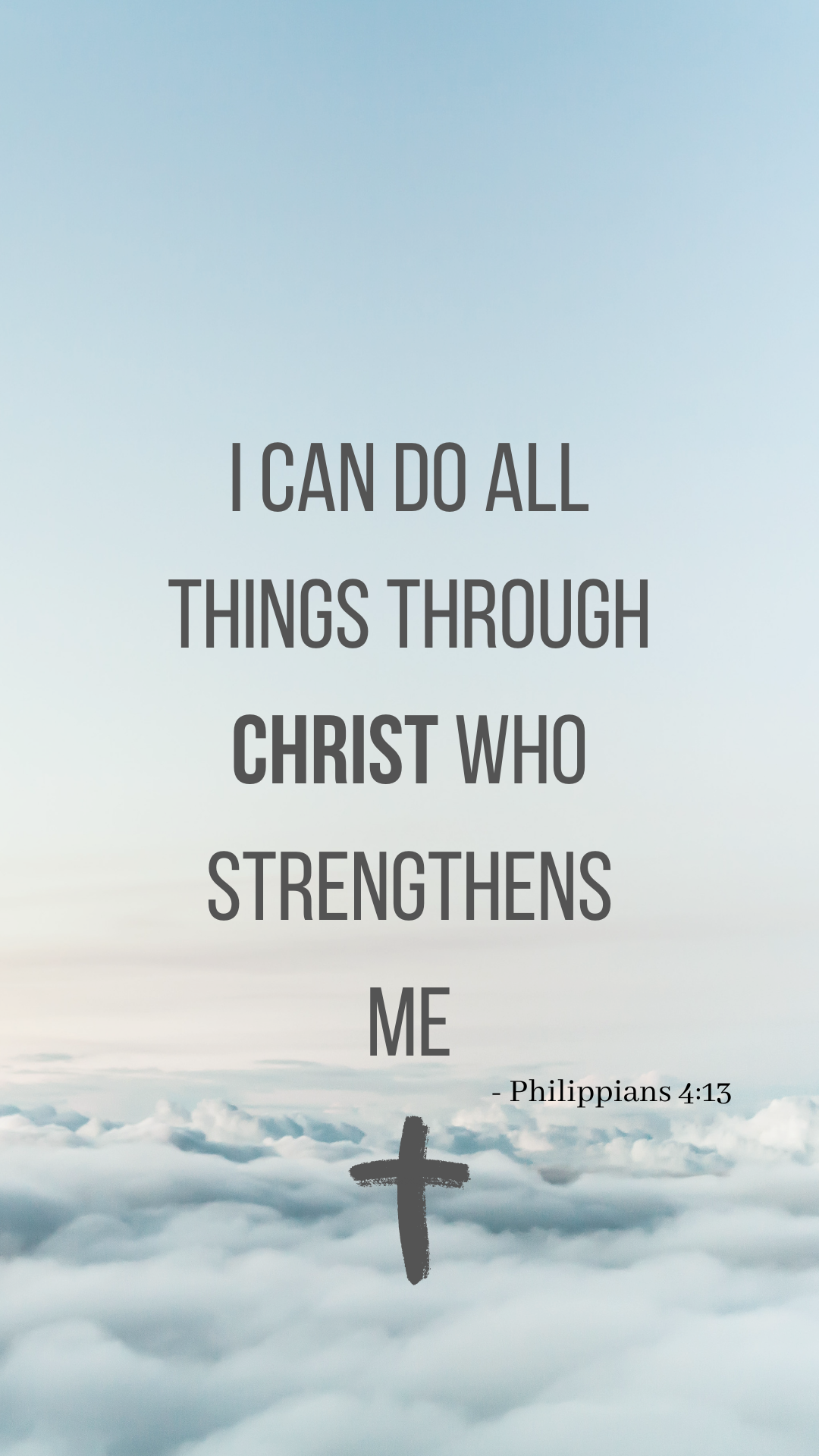 Phone Wallpaper can do all things through Christ who strengthens me