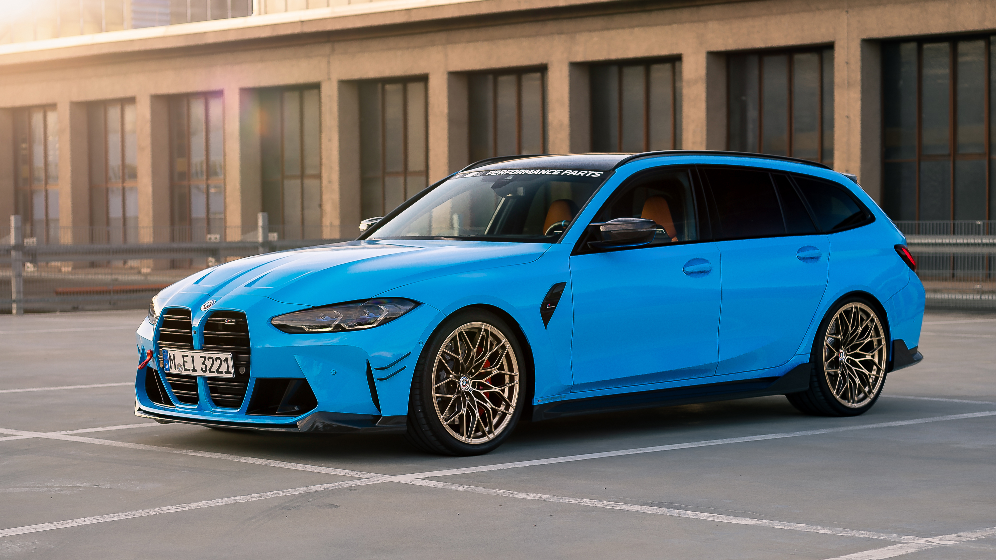 BMW M3 Competition Touring M xDrive M Performance Parts 4K Wallpaper Car Wallpaper