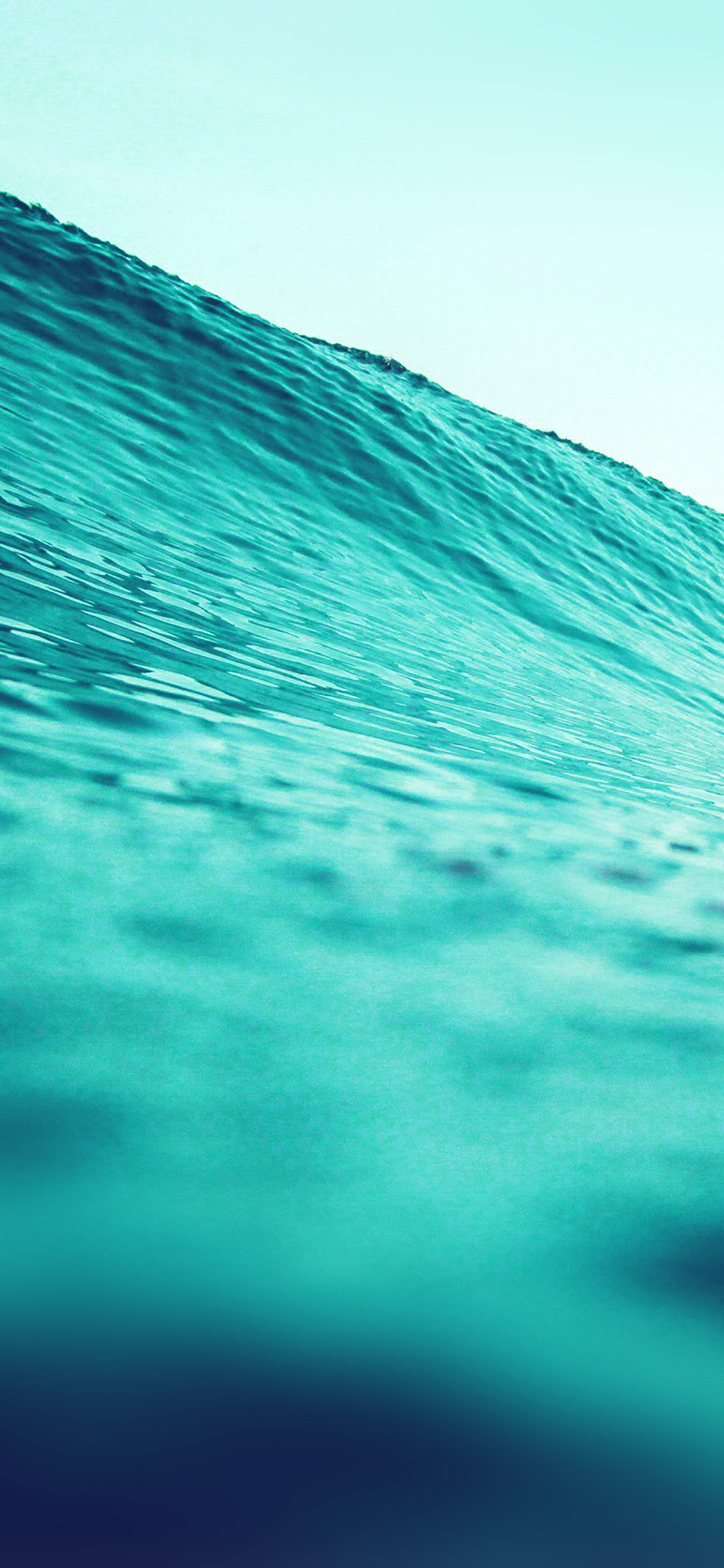iPhone X wallpaper. wave sea blue green water nature