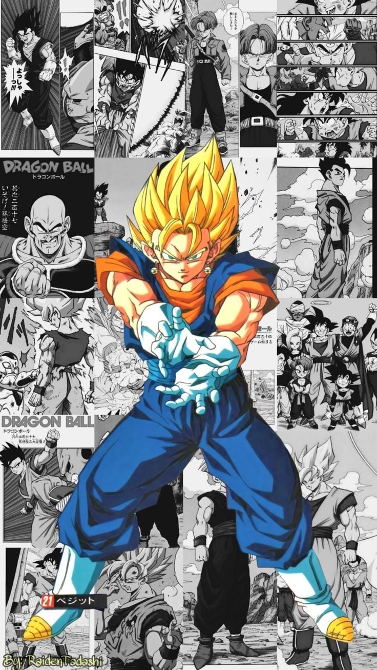 Dragon Ball Z Manga Pop Wallpaper : r/iphonewallpapers
