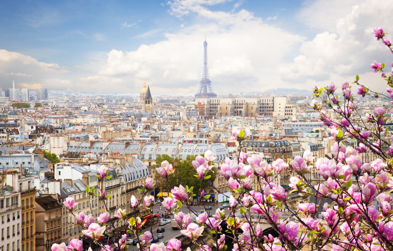 Spring season over the Paris