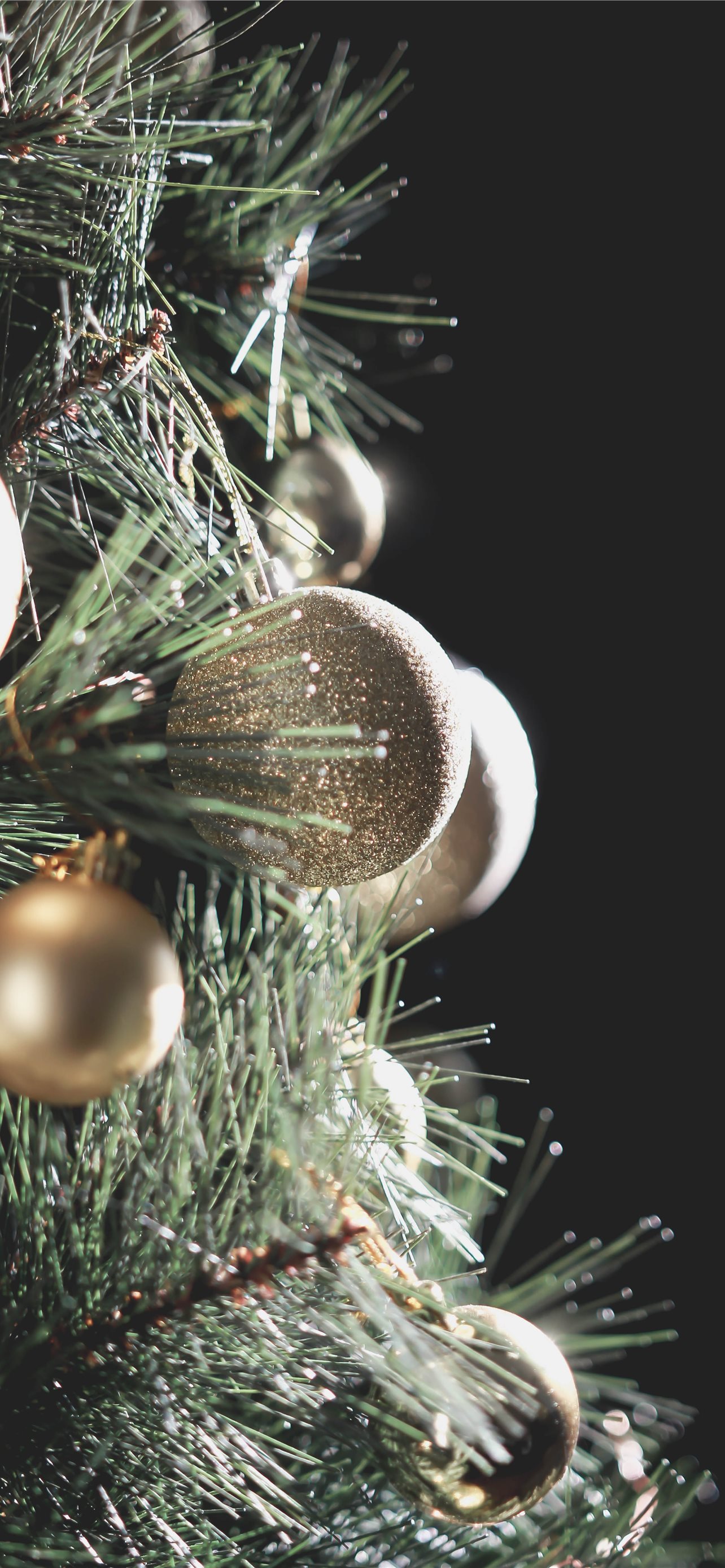 closeup photo of christmas bauble on christmas tre. iPhone Wallpaper Free Download