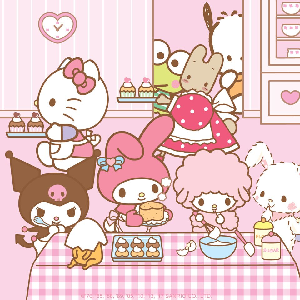 Sanrio Hello Kitty  Friends Rainbow Wallpaper  Kawaii Hoshi
