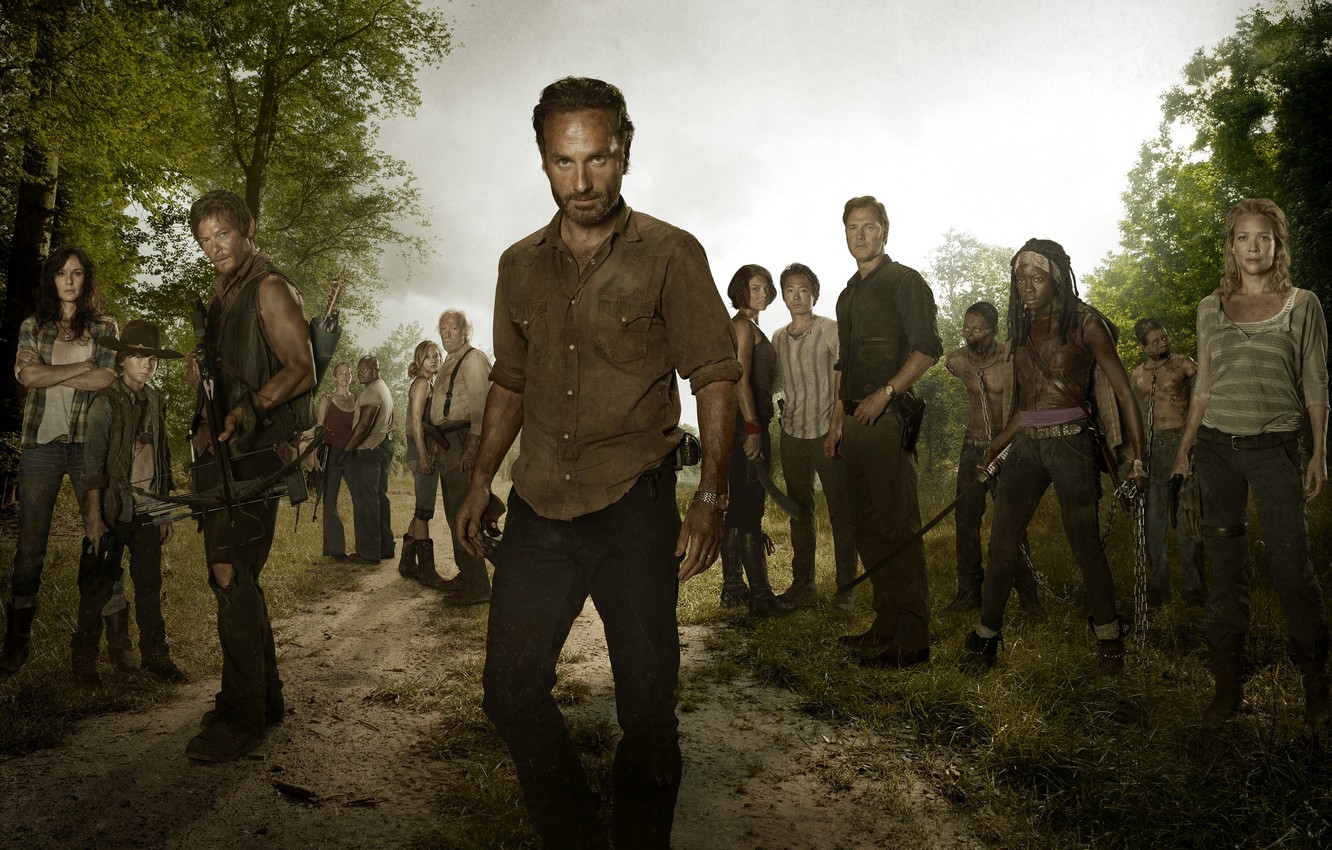 Wallpaper Andrea, The Walking Dead, Rick Grimes, Carl Grimes, The walking dead, Andrew Lincoln, Chandler Riggs, Chandler Riggs, Andrew Lincoln, Norman Reedus, Laurie Holden, Sarah Wayne Callis, Sarah Wayne Callies, Laurie Holden