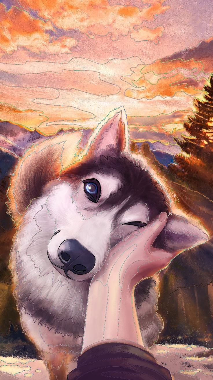 coloriages. Dog art, Dog wallpaper, Cute animal drawings