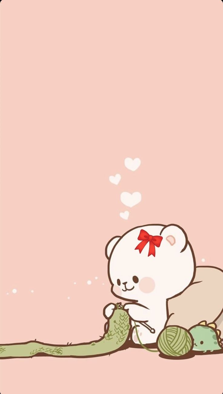 Mocha and milk bear. Kartu lucu, Ilustrasi, Kartun