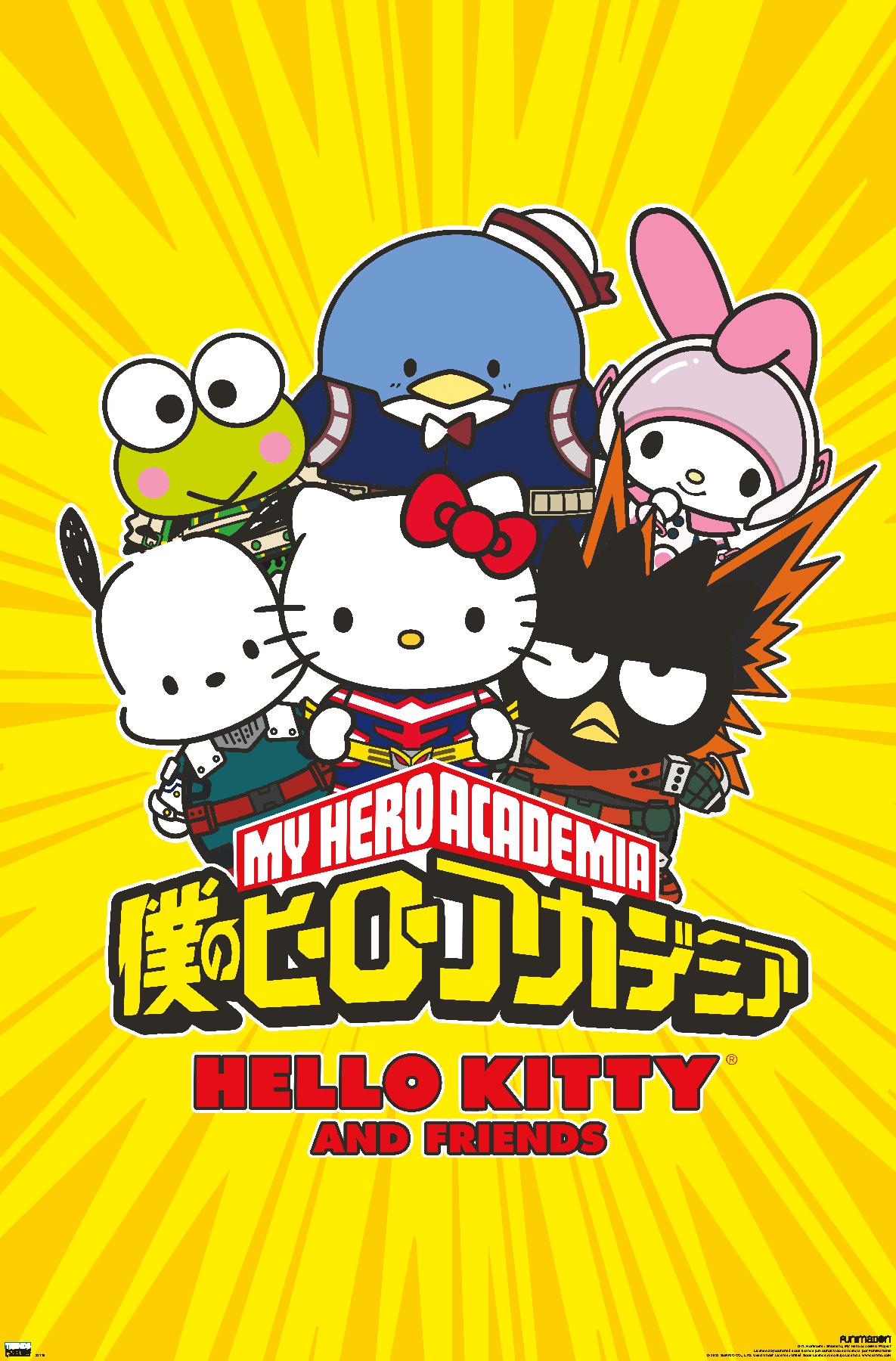My Hero Academia x Hello Kitty and Friends Wall Poster, 22.375 x 34