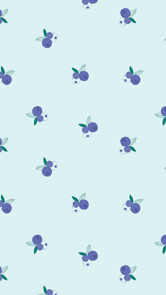 Fruit blueberry pattern pastel background
