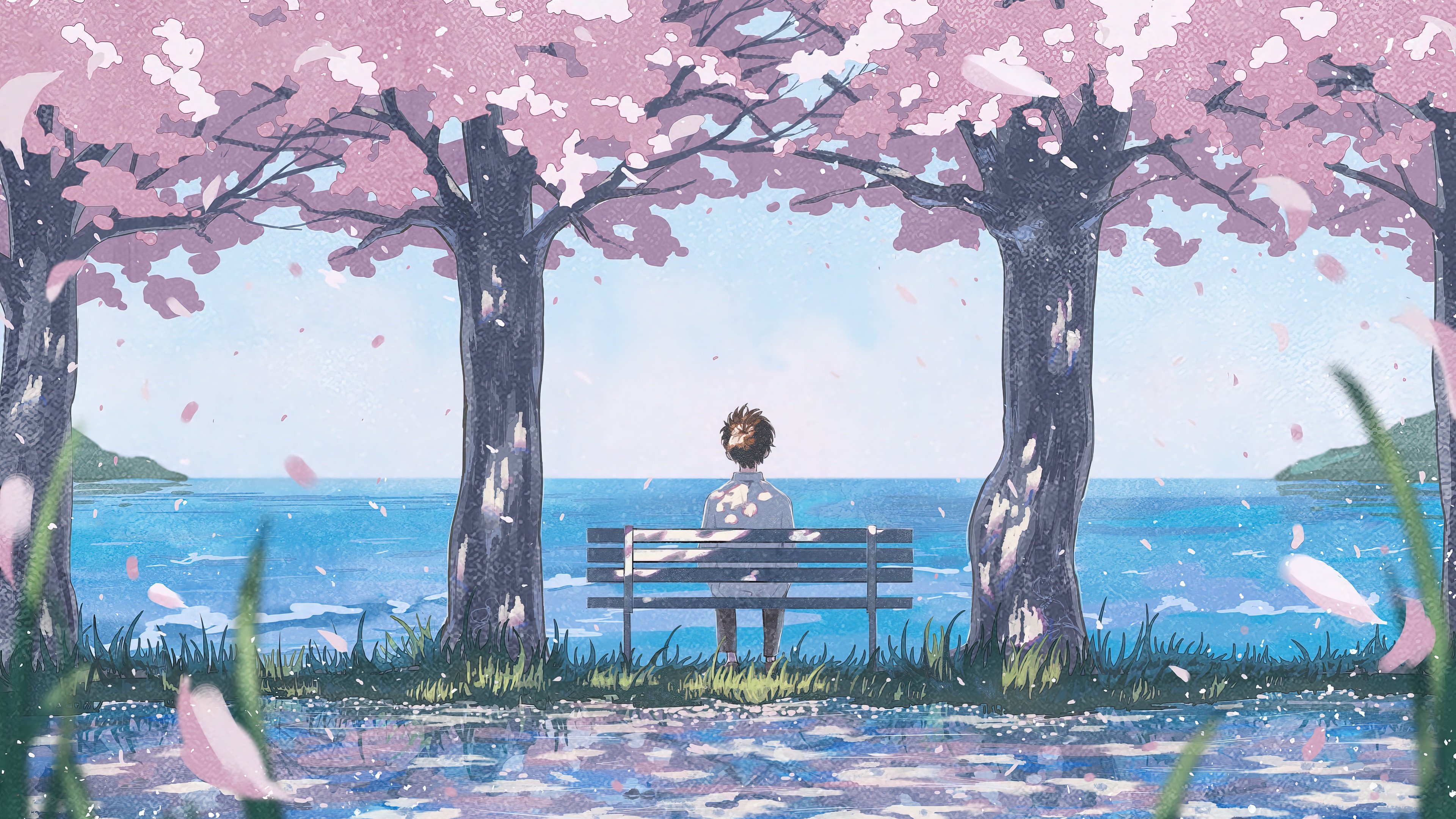Anime girl Wallpaper 4K, Kazari, Genshin Impact, Spring