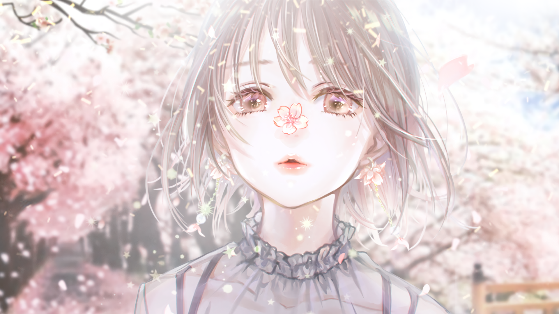 Girl, Anime, Spring PNG, HD