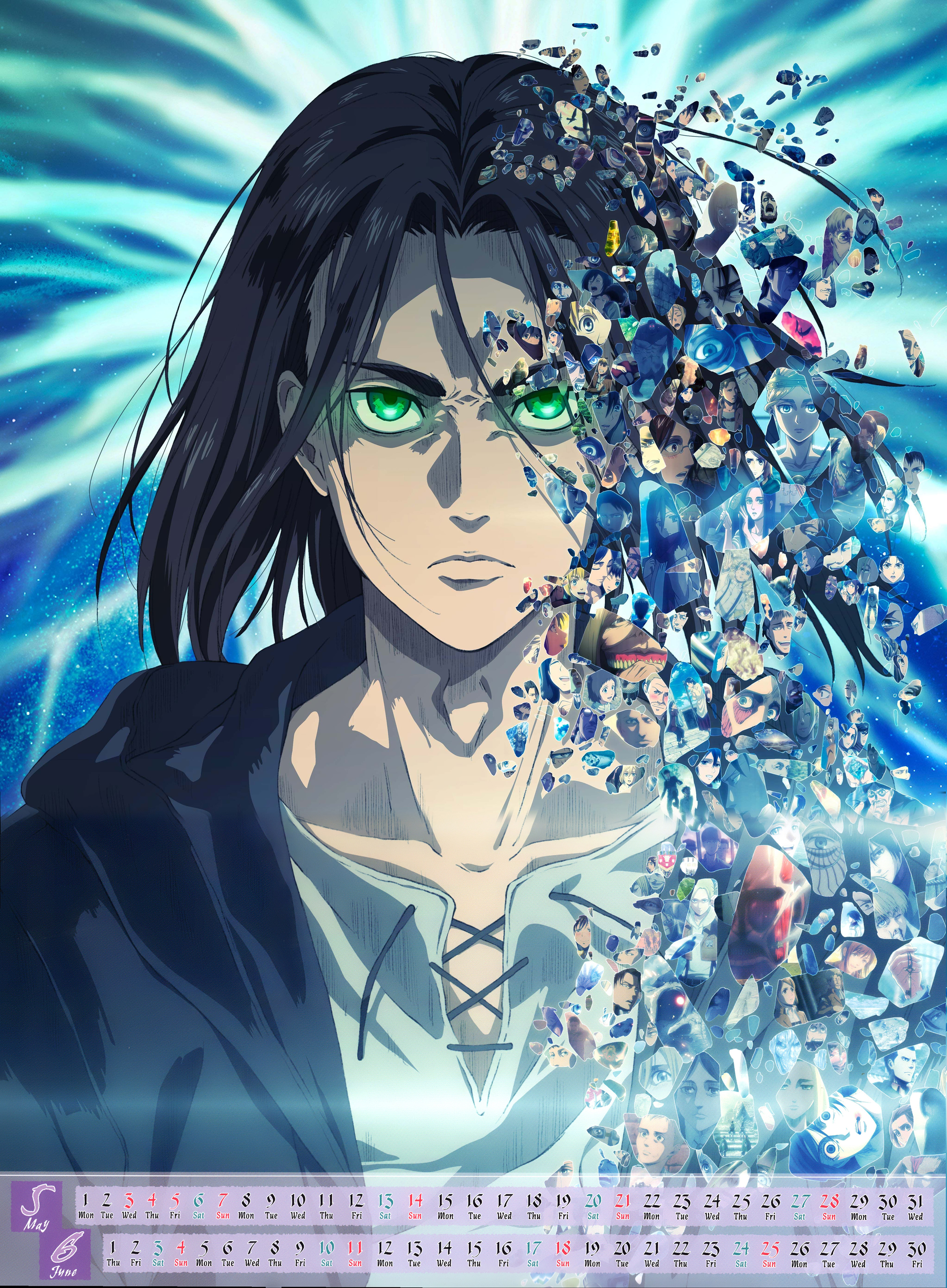 05 06 Eren Eyes Glowing (Attack On Titan 2023 Calendar)