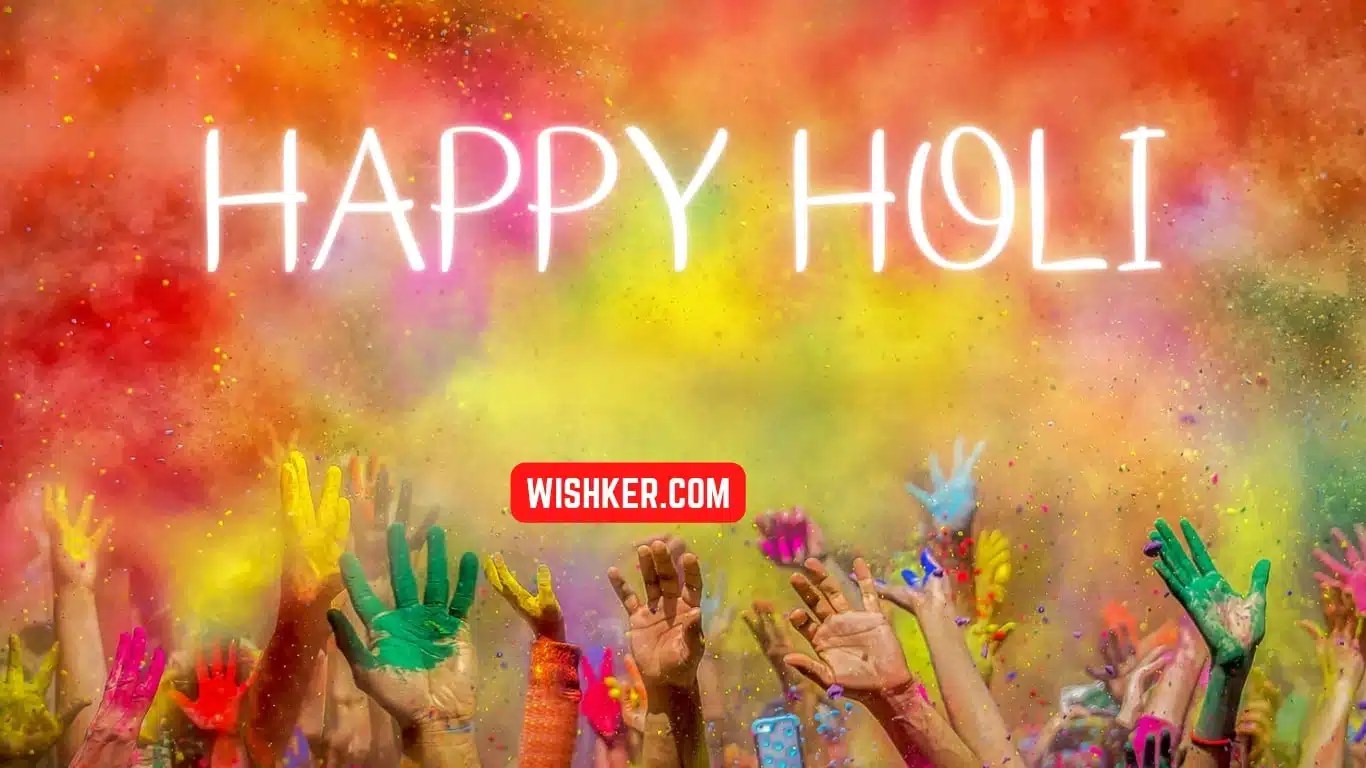 Happy Holi 2023. Festival Of Colours. Wishes Quotes Image