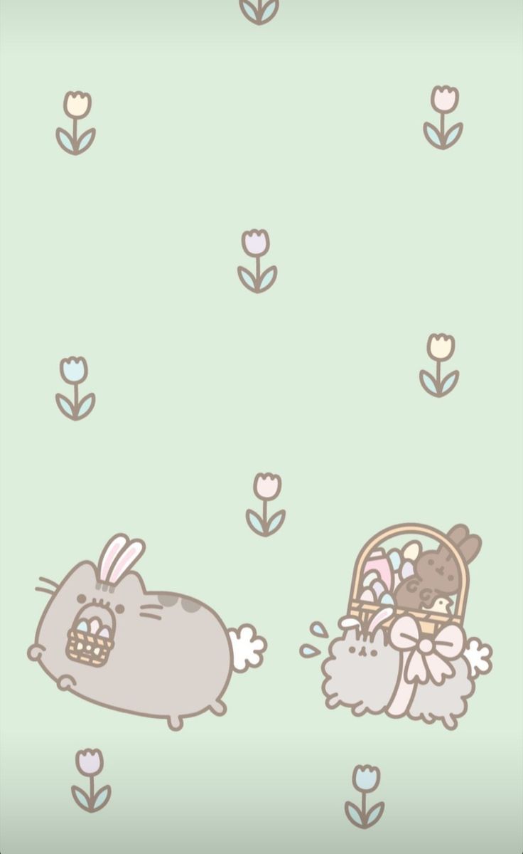 Kawaii Pusheen Spring Wallpapers - Wallpaper Cave