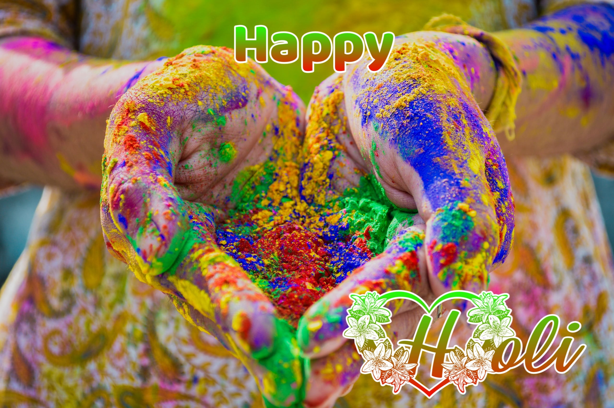 Happy Holi Image HD Download Stock