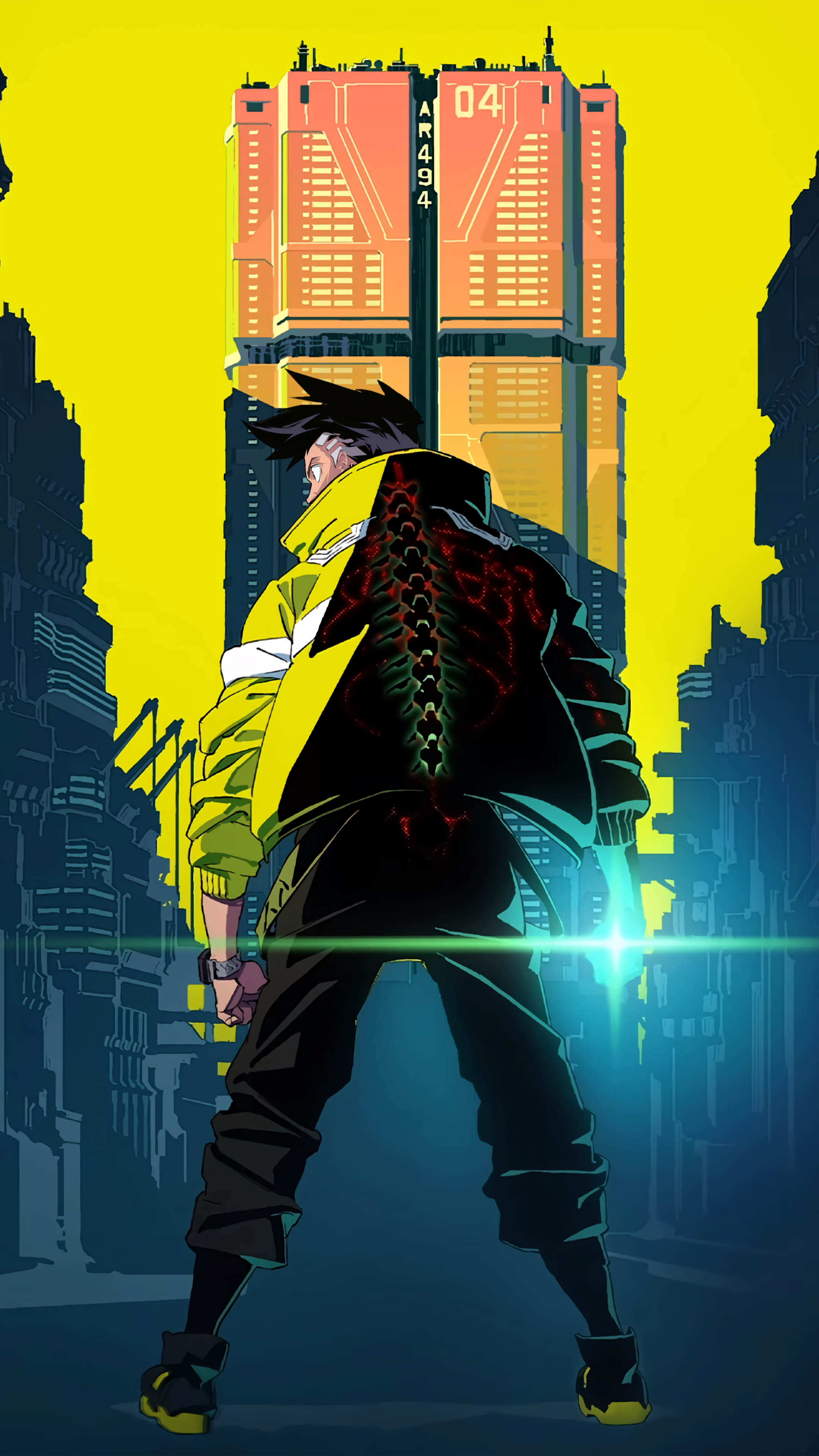 David's face on early Cyberpunk Edgerunners wallpaper for our wallpaper needs