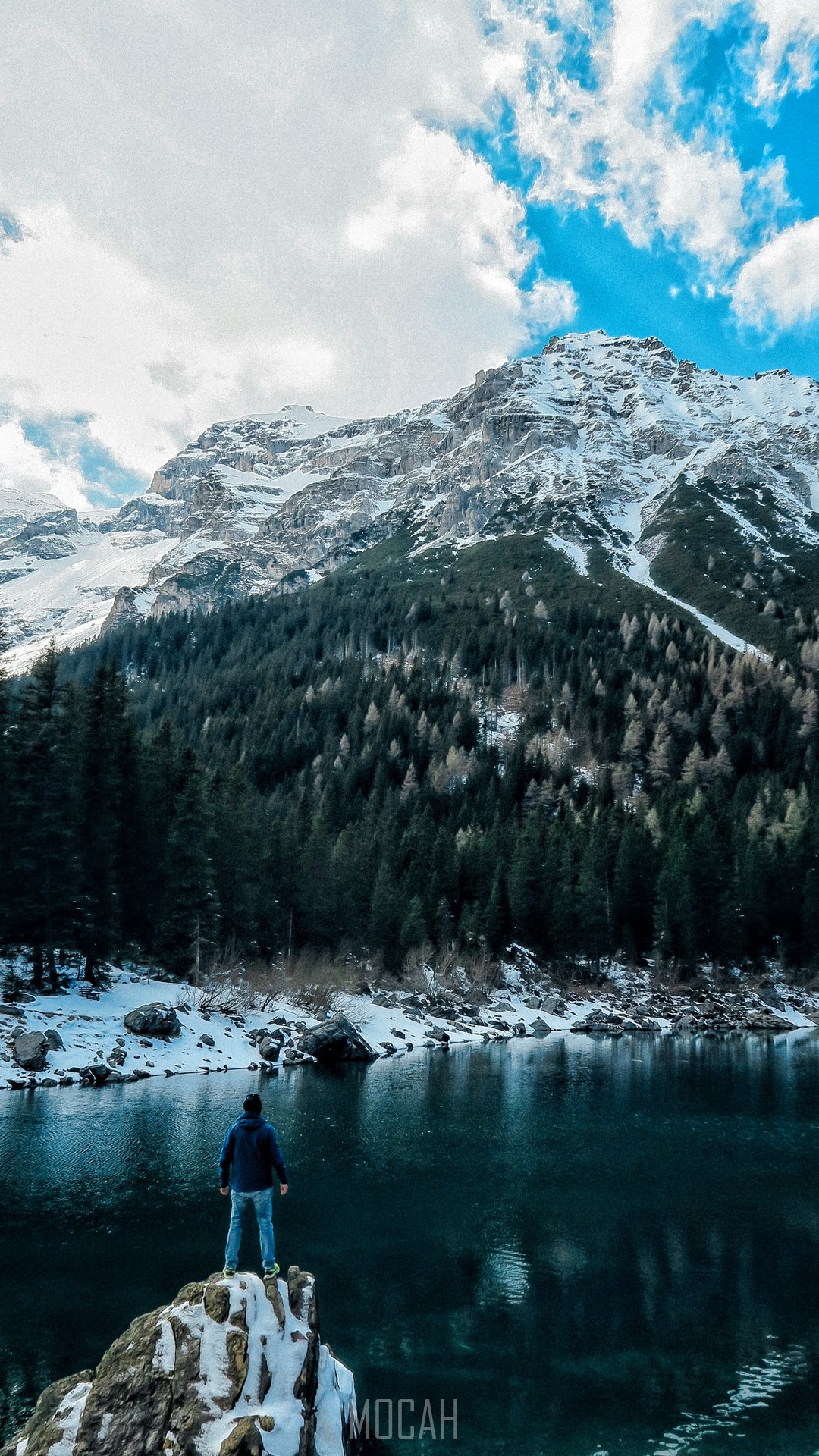 alpine spring snowy and snow hd, Apple iPhone 7 Plus screensaver, 1080x1920 Gallery HD Wallpaper