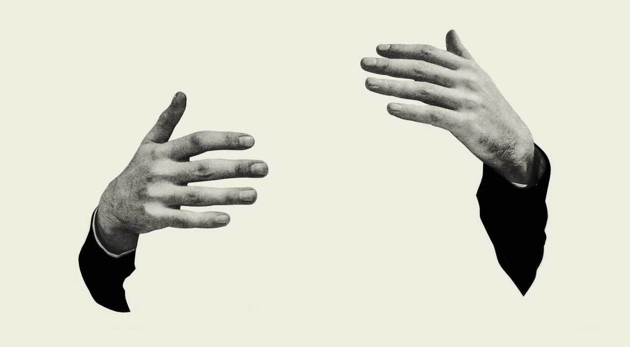 Yorgos Lanthimos, 'The Lobster' (Poster detail). 2015. Obras de collage, Arte de collage, Manos para dibujar