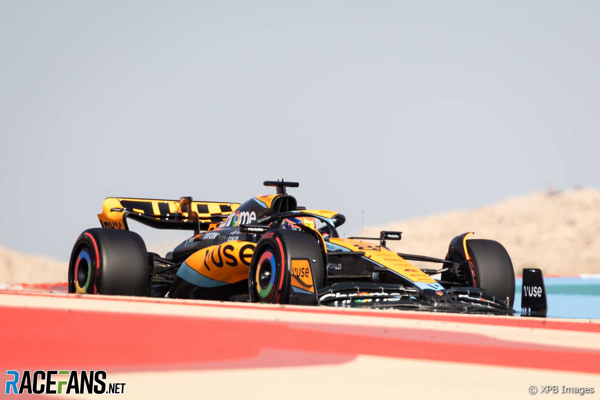 Oscar Piastri, McLaren, Bahrain International Circuit, 2023 · RaceFans