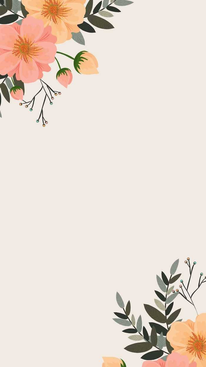 a minimalist spring. Wallpaper