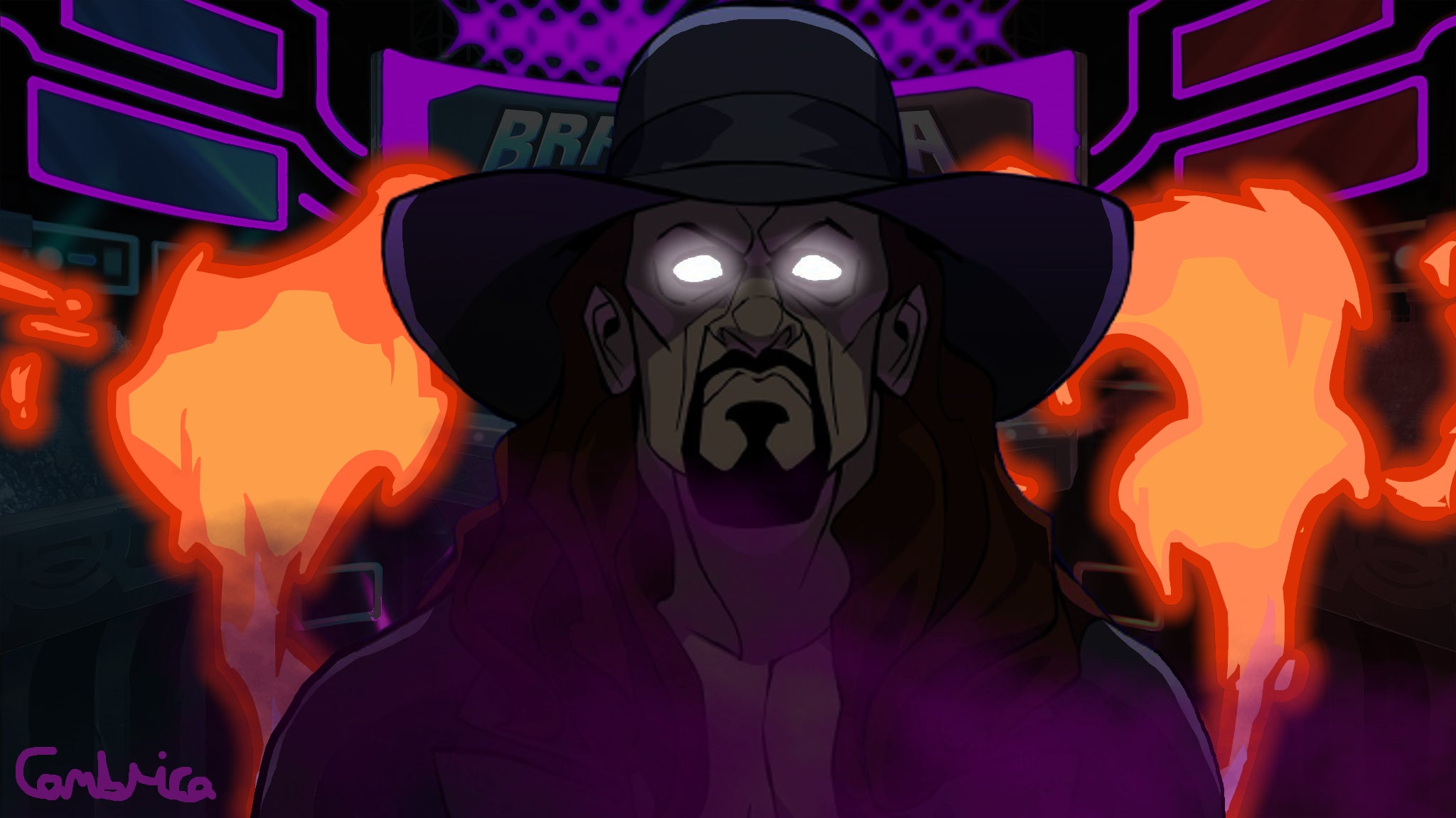 Made a wallpaper of The Undertaker