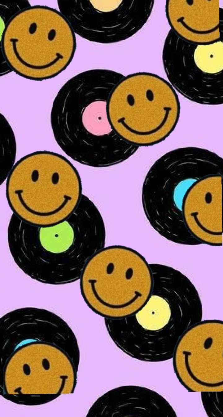 WALLPAPER♡. Cute patterns wallpaper, Drip smiley face wallpaper, Hippie wallpaper
