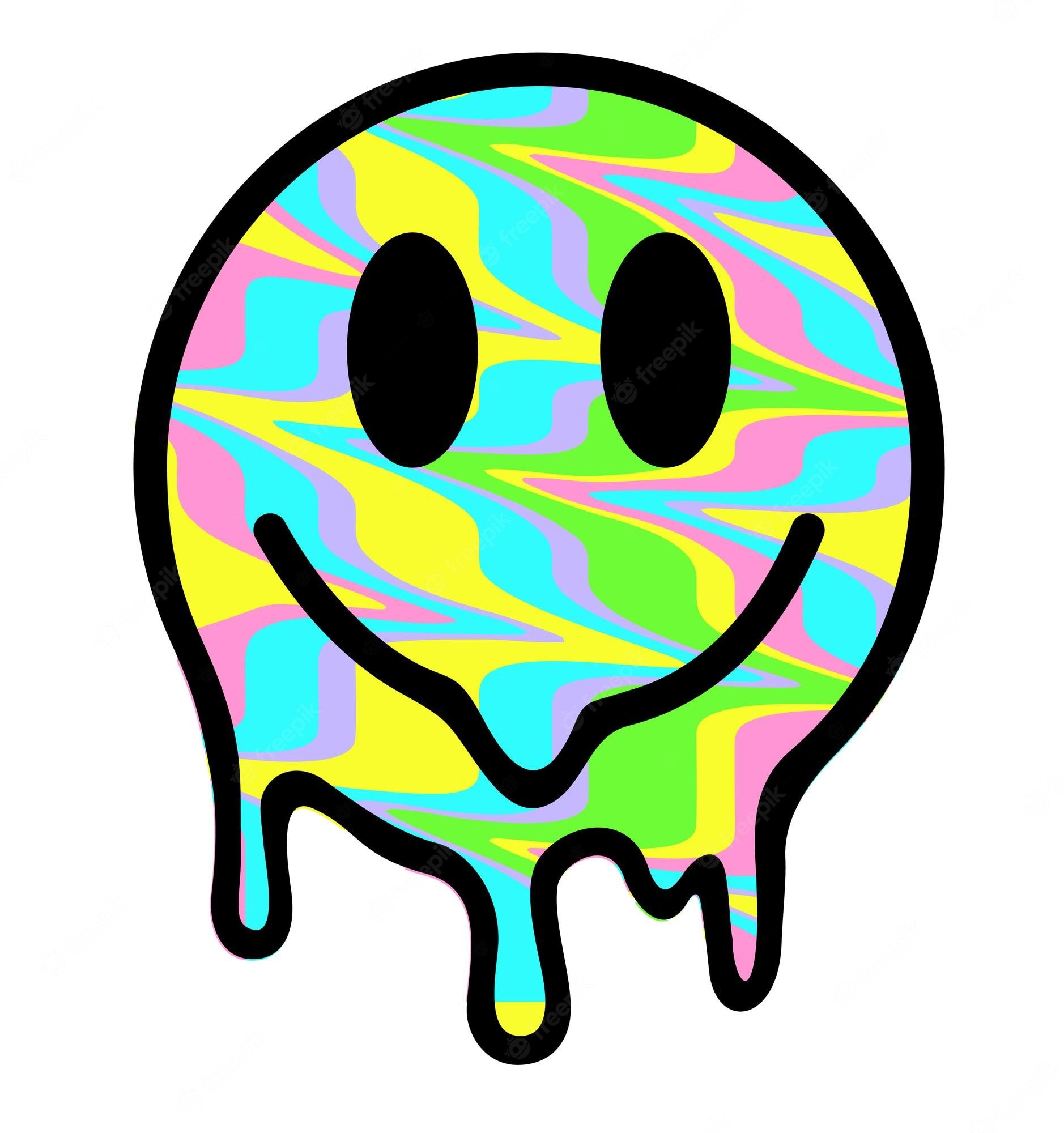 Acid Smiley Face Image