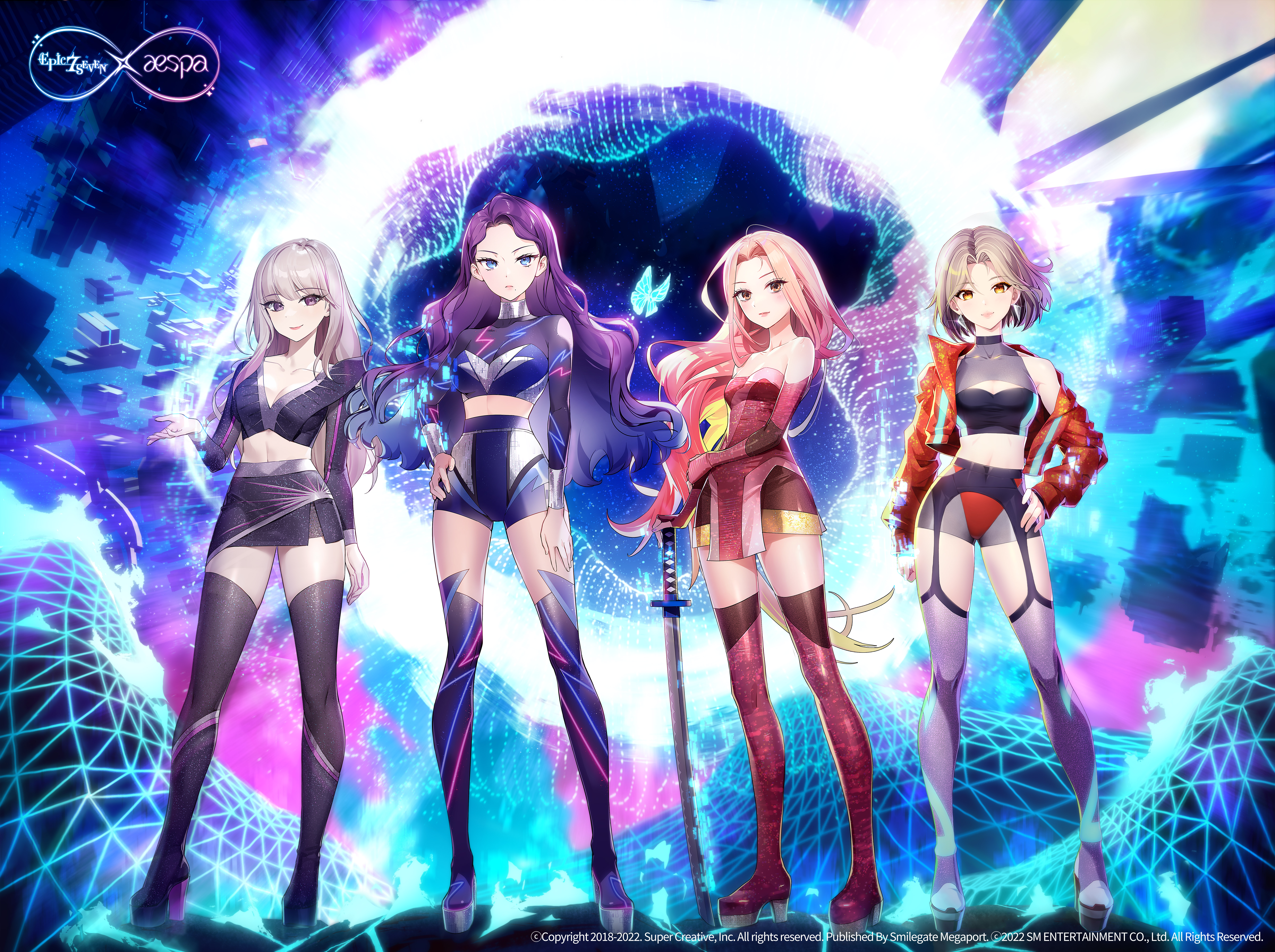 Epic Seven x aespa Collaboration Wallpaper