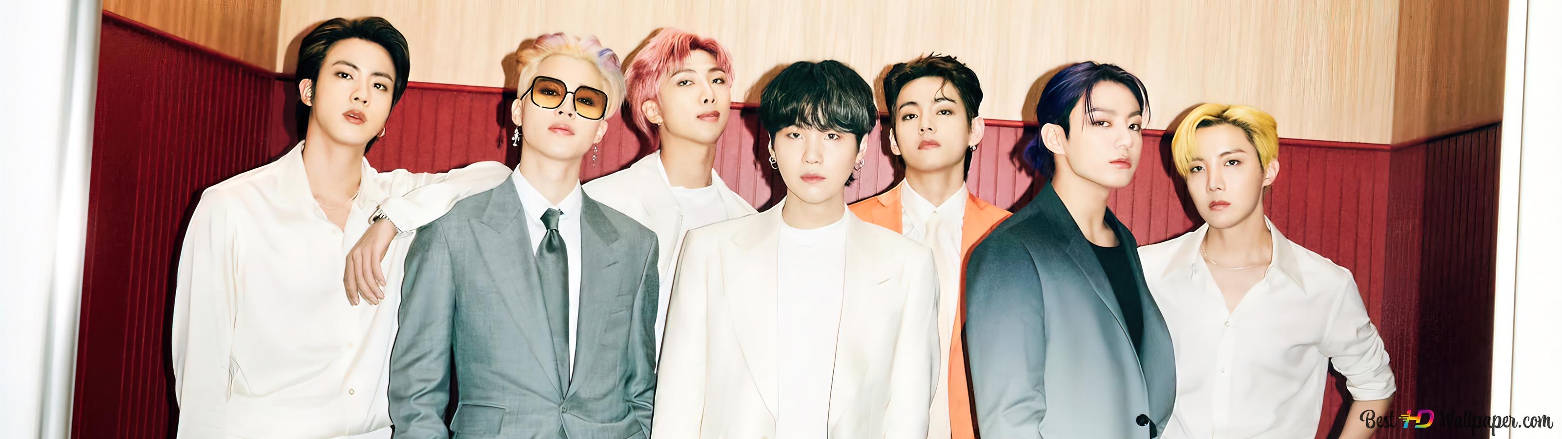BTS Members in 'Butter' MV Shoot 4K wallpaper download