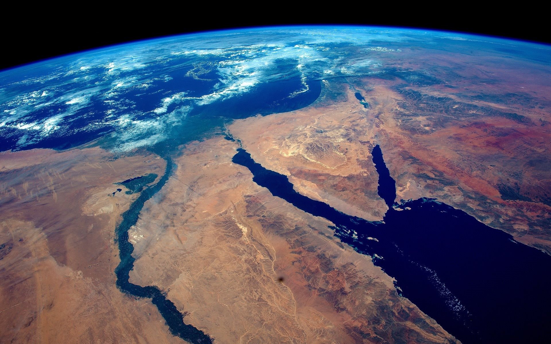 Download wallpaper Africa from space, Earth, Egypt, Africa, the Suez Canal, Continent, Red Sea for desktop with resolution 1920x1200. High Quality HD picture wallpaper