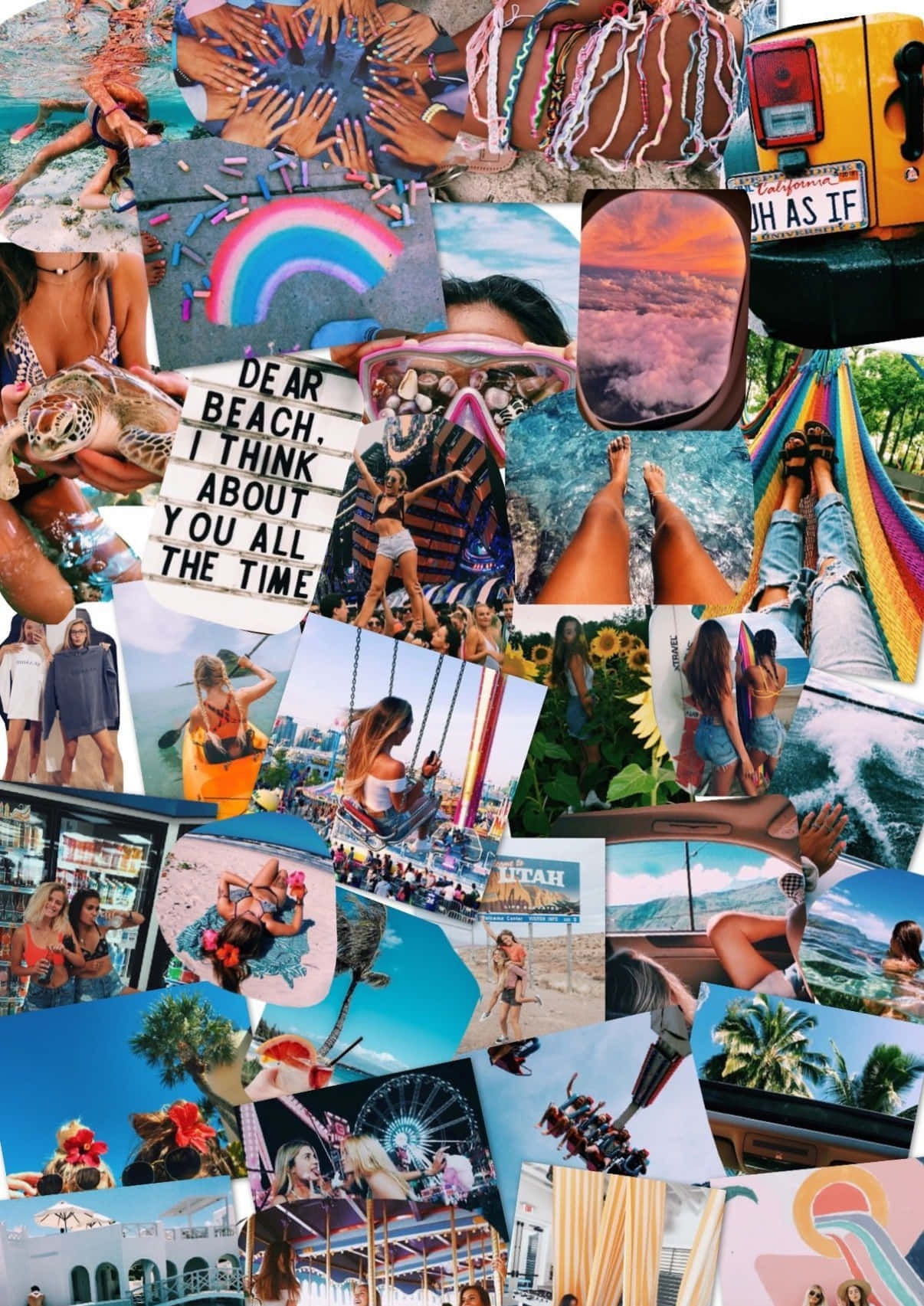 Free Collage Aesthetic Summer Laptop Wallpaper Downloads, Collage Aesthetic Summer Laptop Wallpaper for FREE