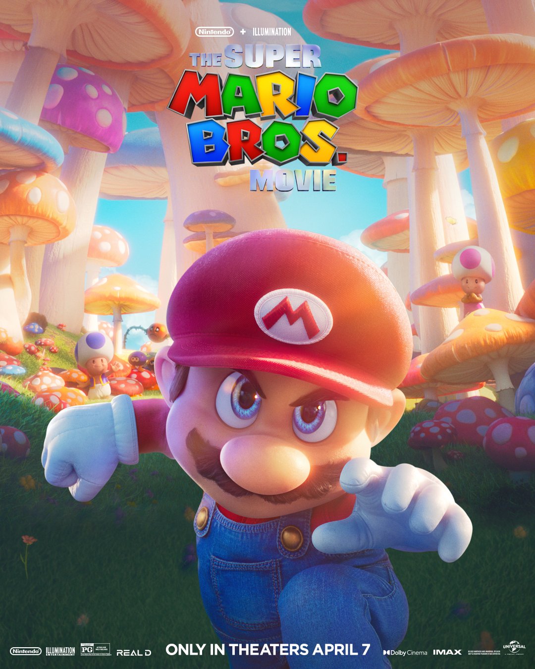 Mario Poster. The Super Mario Bros. Movie (2023 Film)