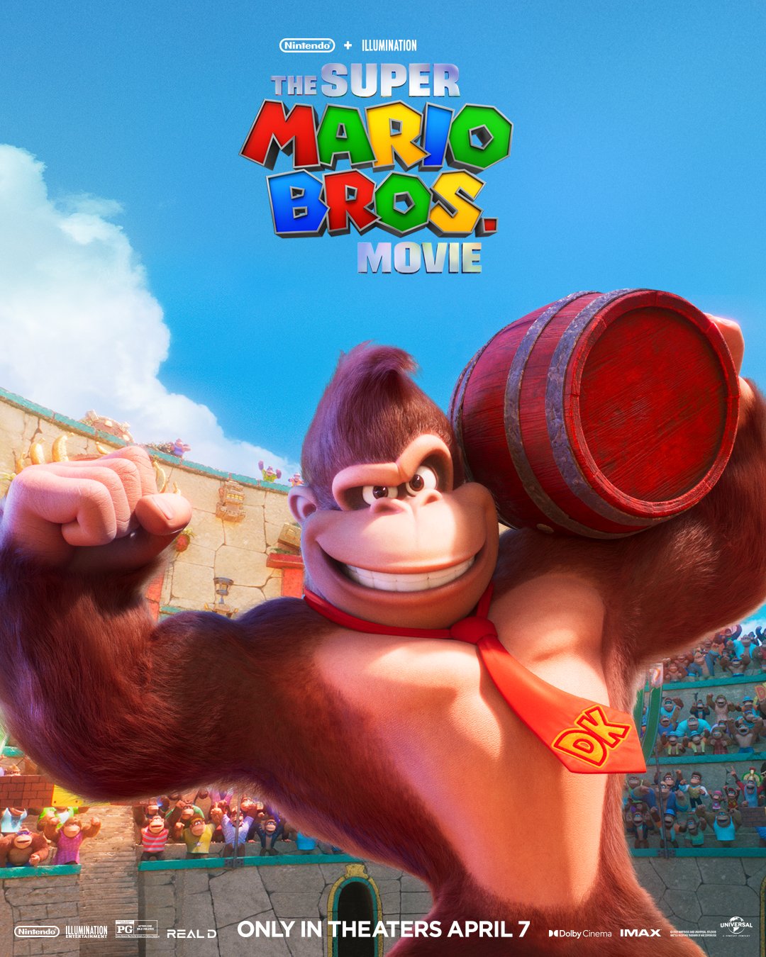 Donkey Kong poster. The Super Mario Bros. Movie (2023 Film)