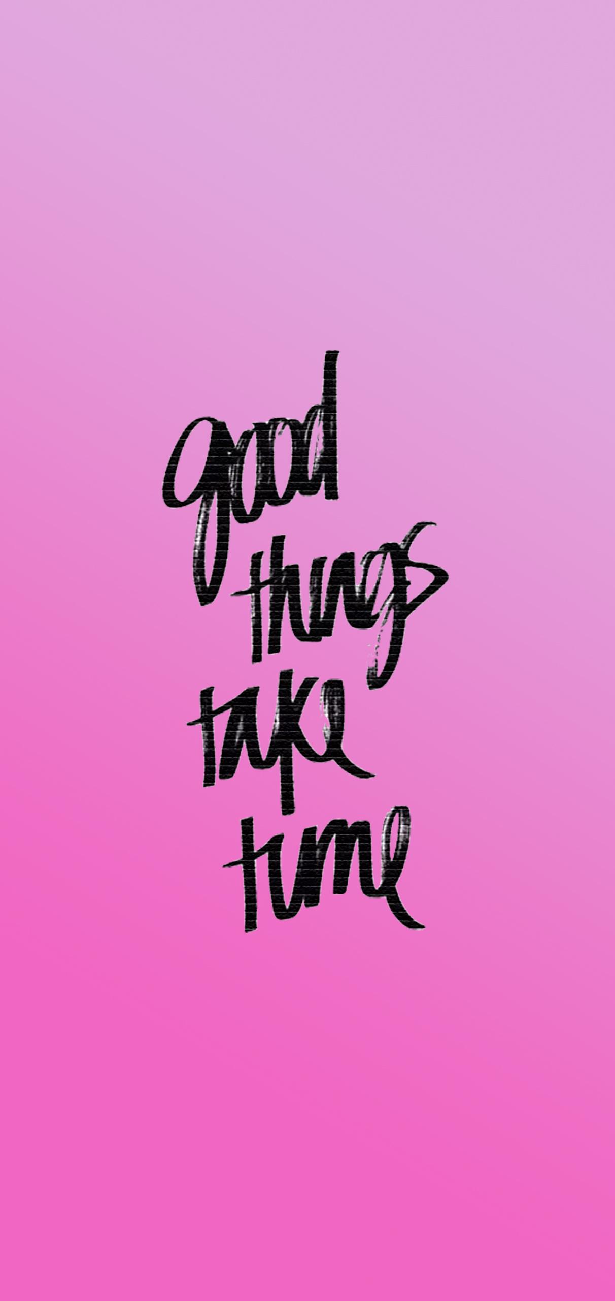Good things take time