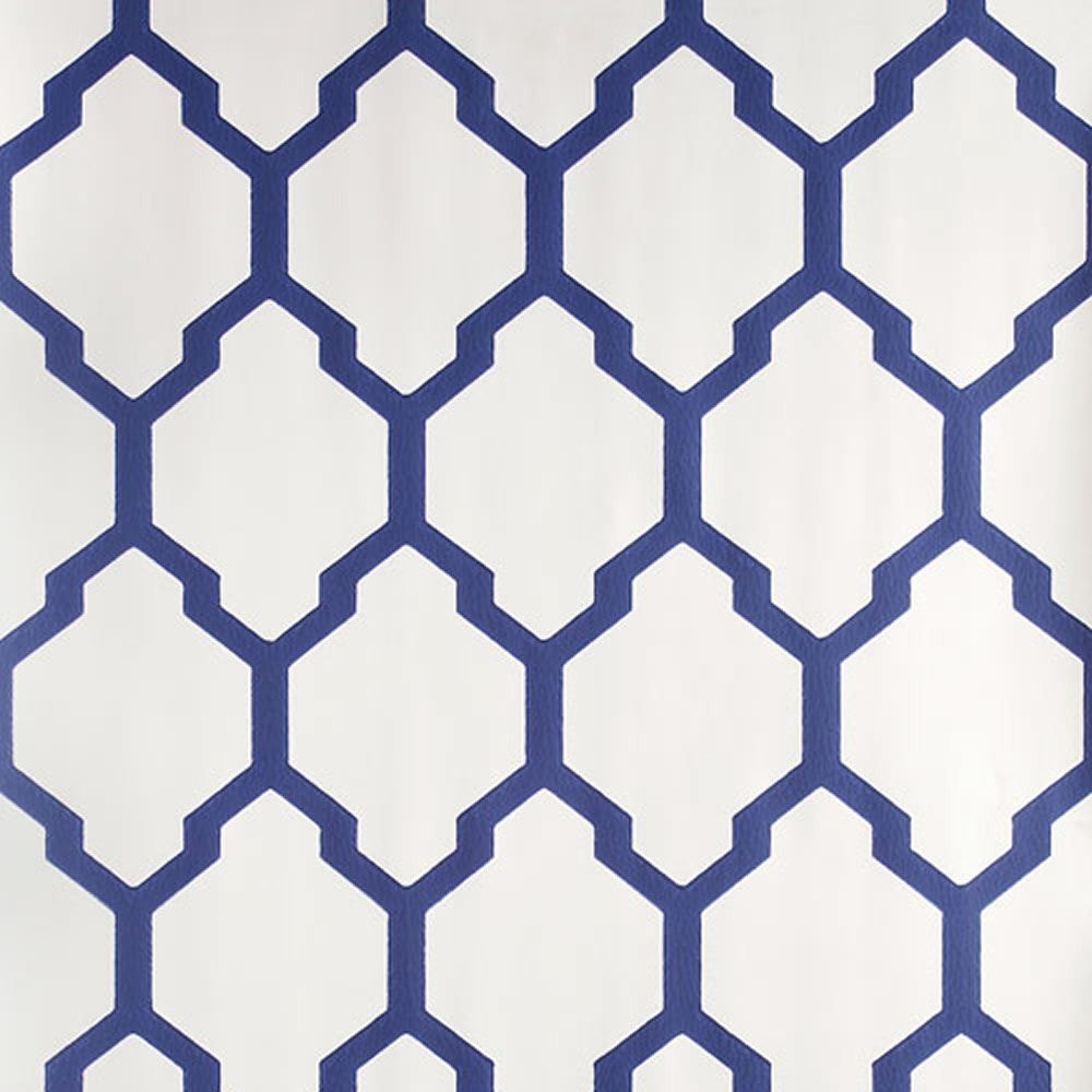 Navy and silver wallpaper  Block navy white silver  Erica Wakerly